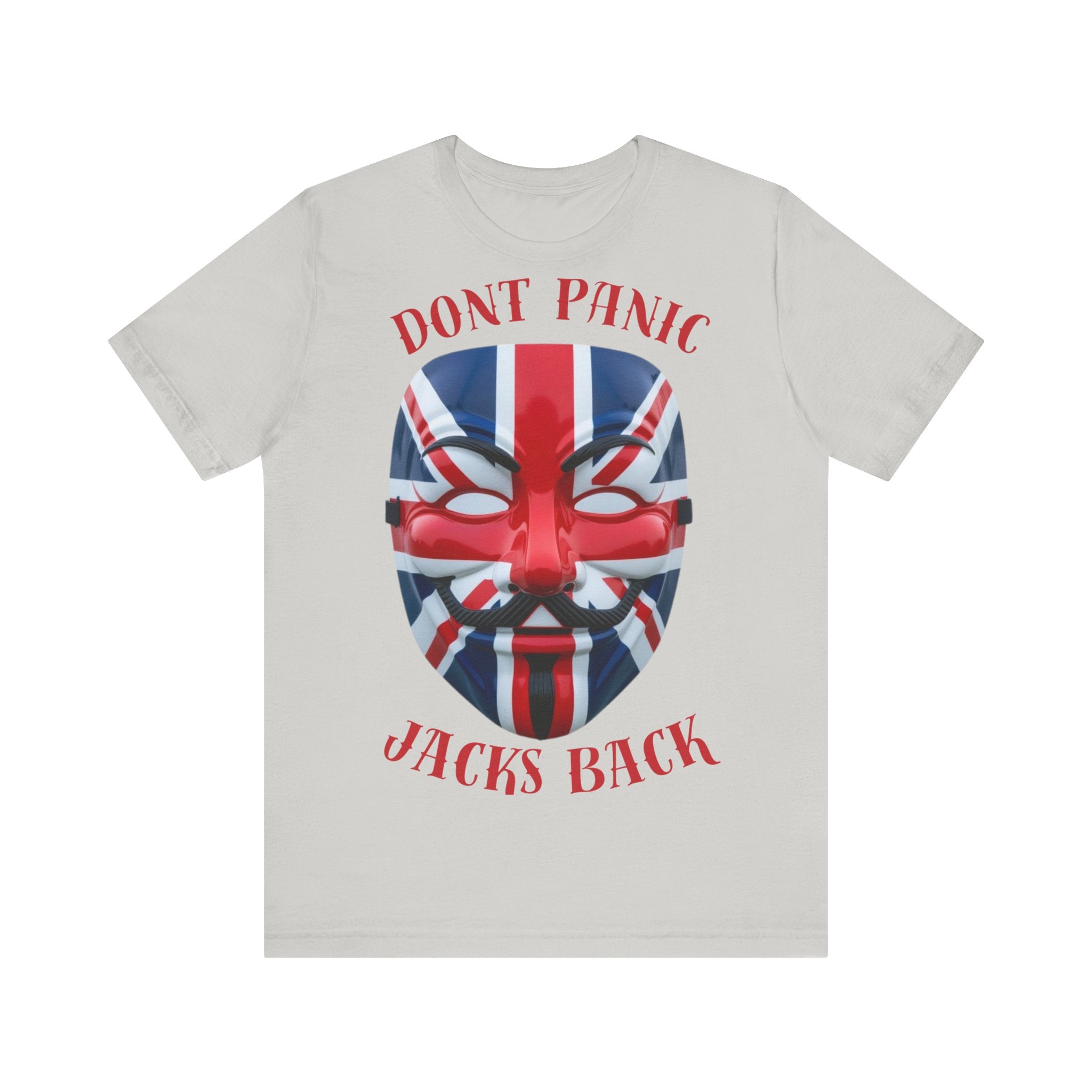 Union Jack Themed Tee: Don't Panic, Jacks Back, British Pride Shirt, Unisex Graphic Tee, Casual Wear, Gift for England Fans