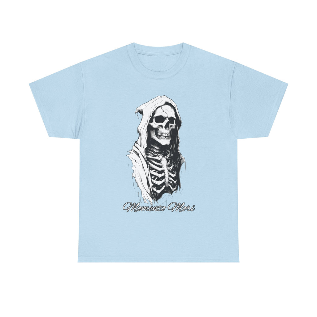 Skull Design Unisex Heavy Cotton Tee | Memoria Mortis | Halloween Shirt, Graphic Tee, Gothic Apparel, Casual Wear, Unique Gift
