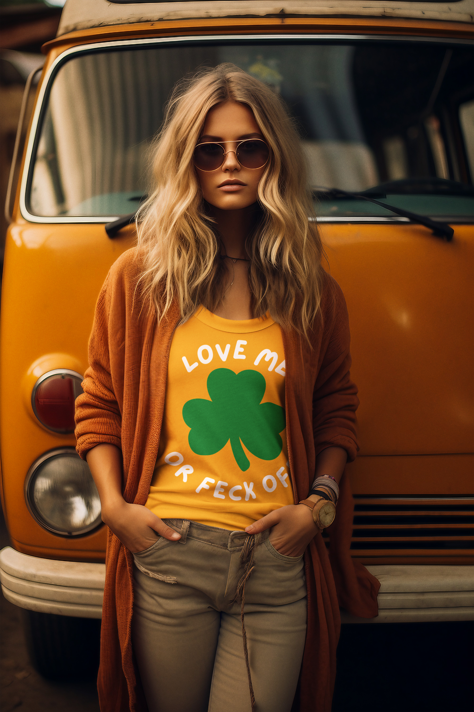 St. Patrick's Day Shamrock Tee, Unisex Tee, Casual Wear, Patriotic, Green Print