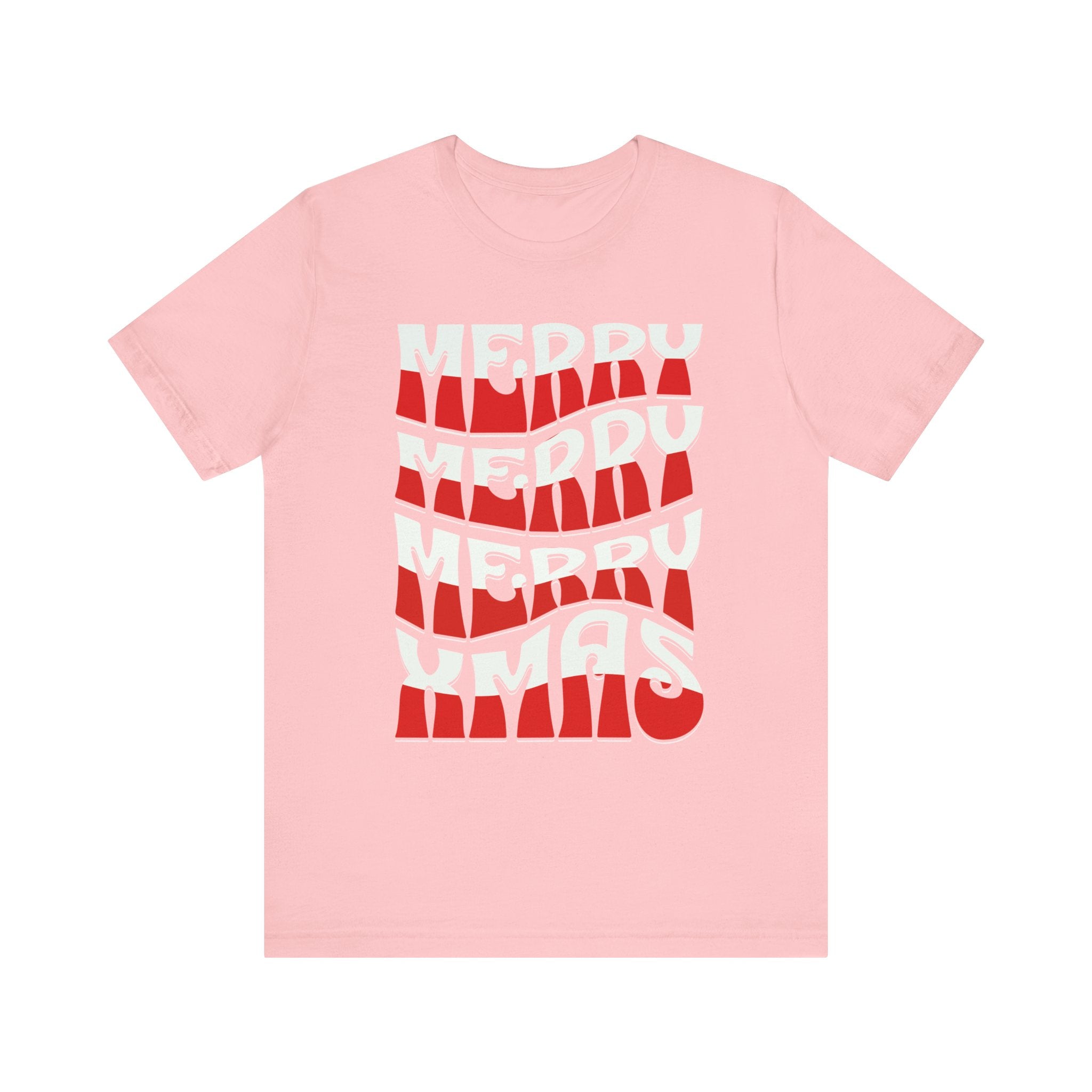 Merry Christmas Retro Wave Tee — Retro Holiday Graphic T-Shirt