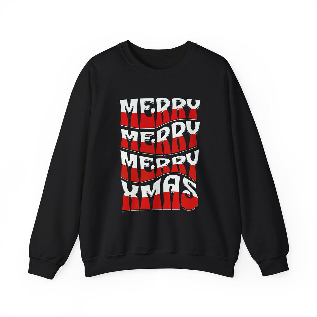 Merry Xmas Stacked Crewneck Sweatshirt