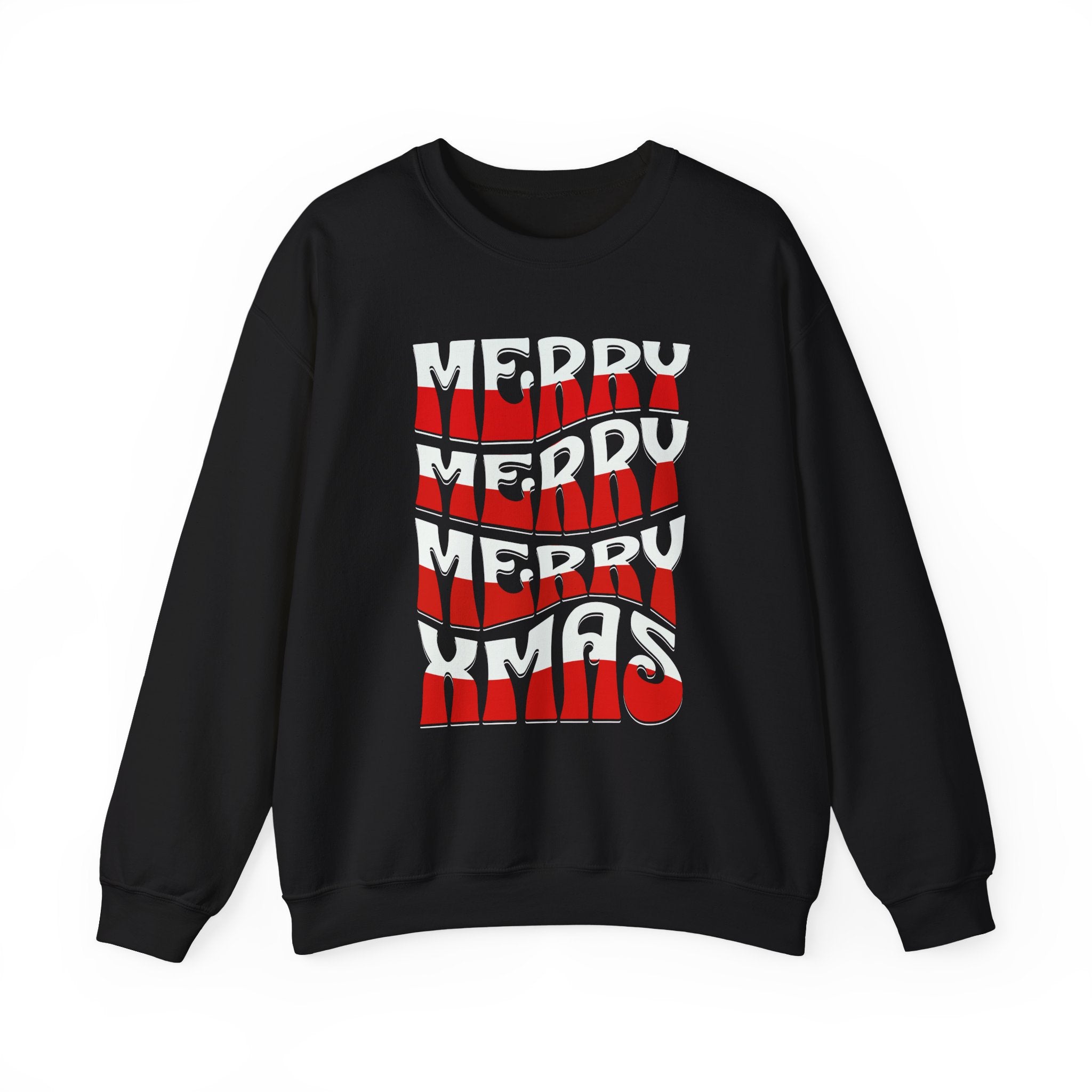 Merry Xmas Stacked Crewneck Sweatshirt