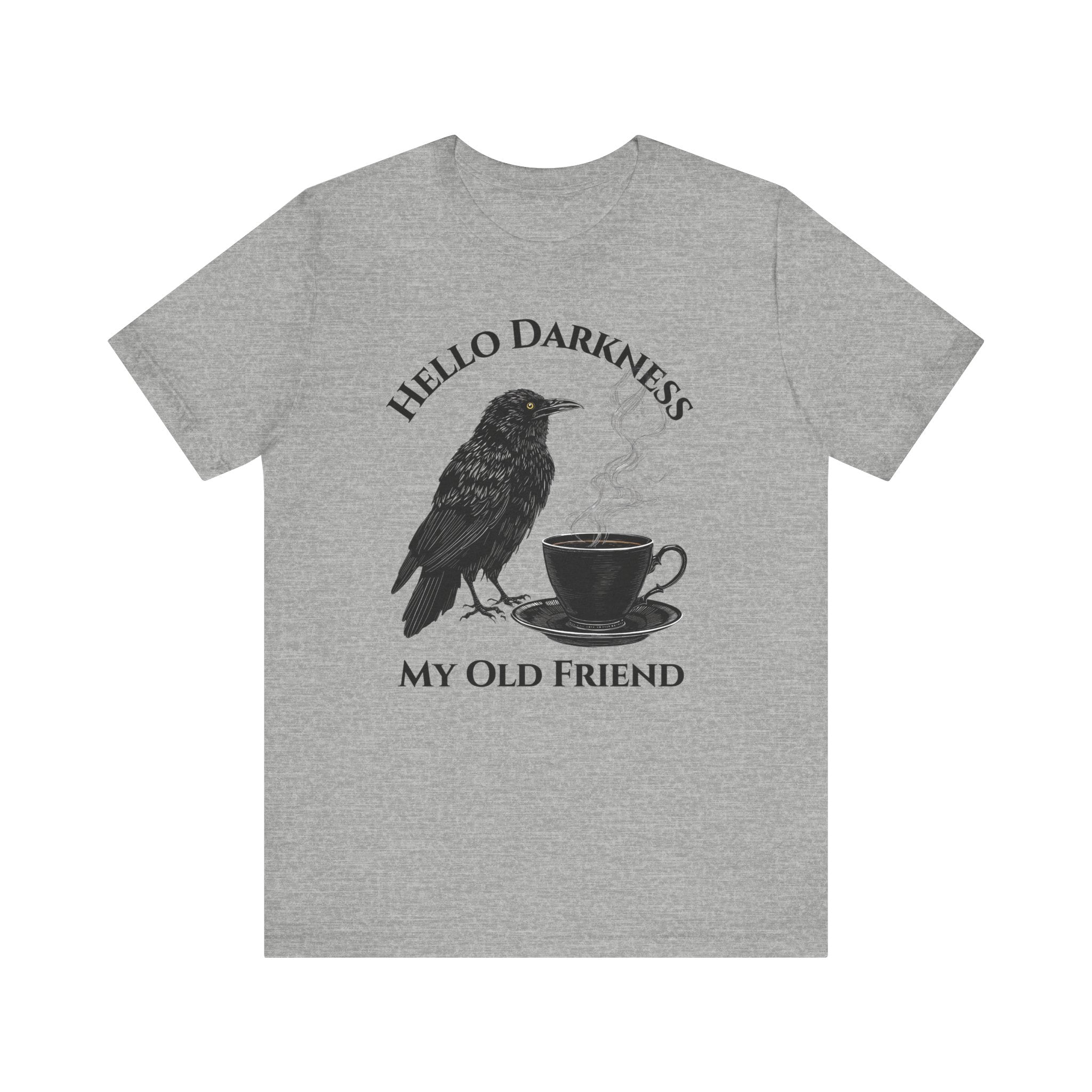 Hello Darkness My Old Friend Raven Coffee Tee