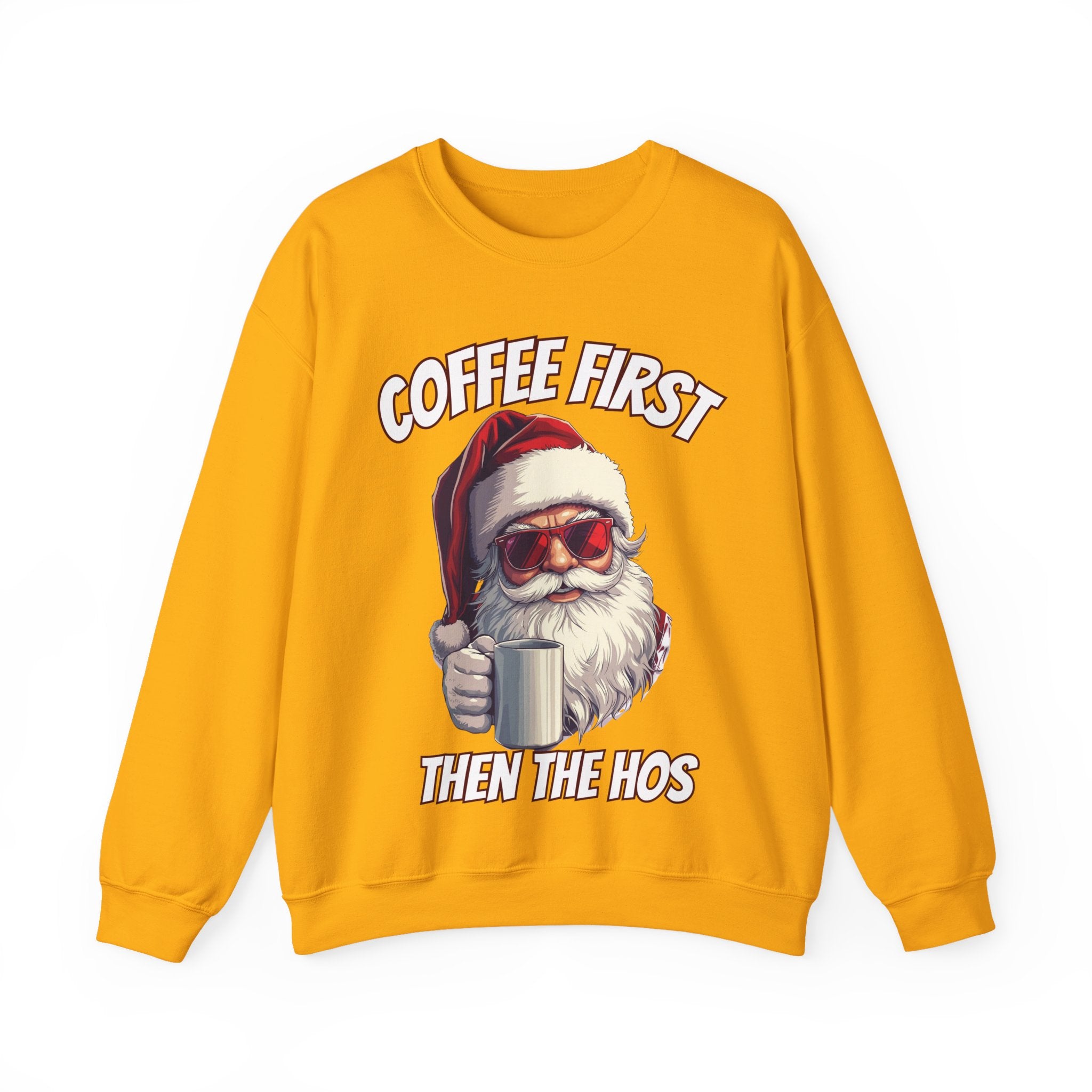 Santa Coffee First Crewneck Sweatshirt