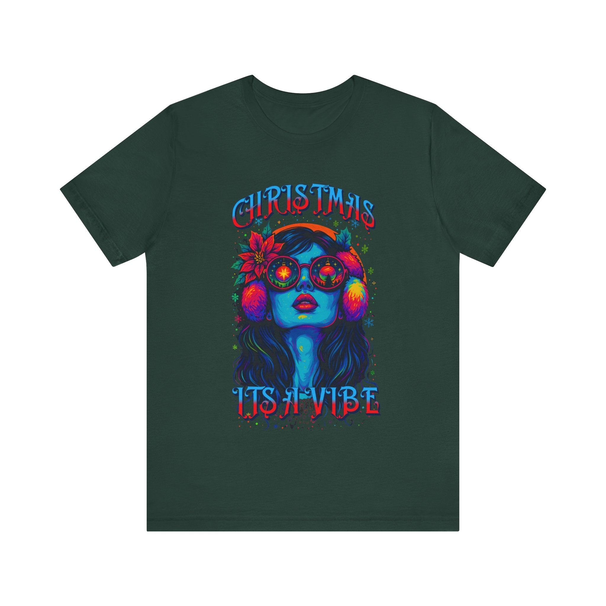 Holiday Vibe Graphic Tee - "Christmas Is Vibe"