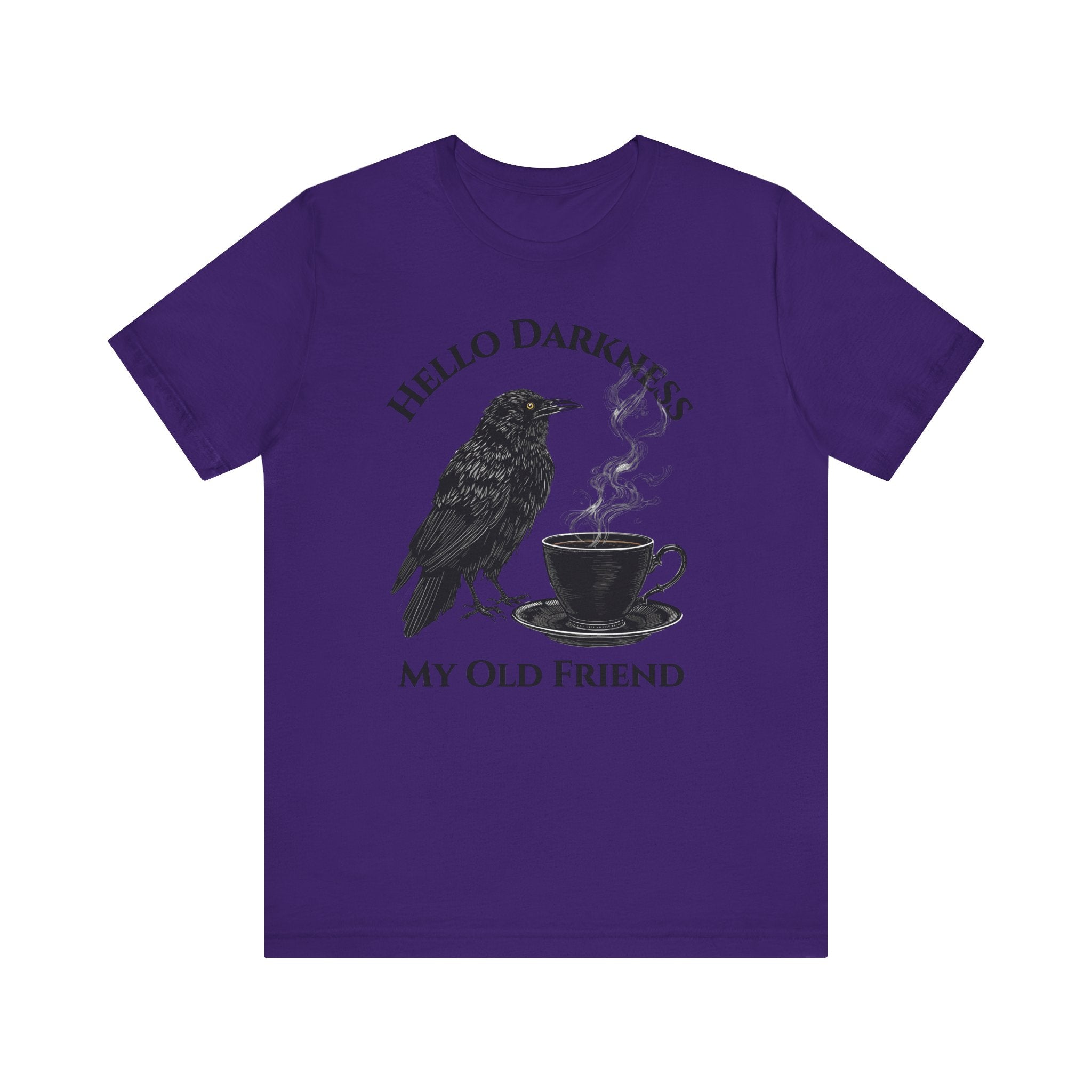 Hello Darkness My Old Friend Raven Coffee Tee