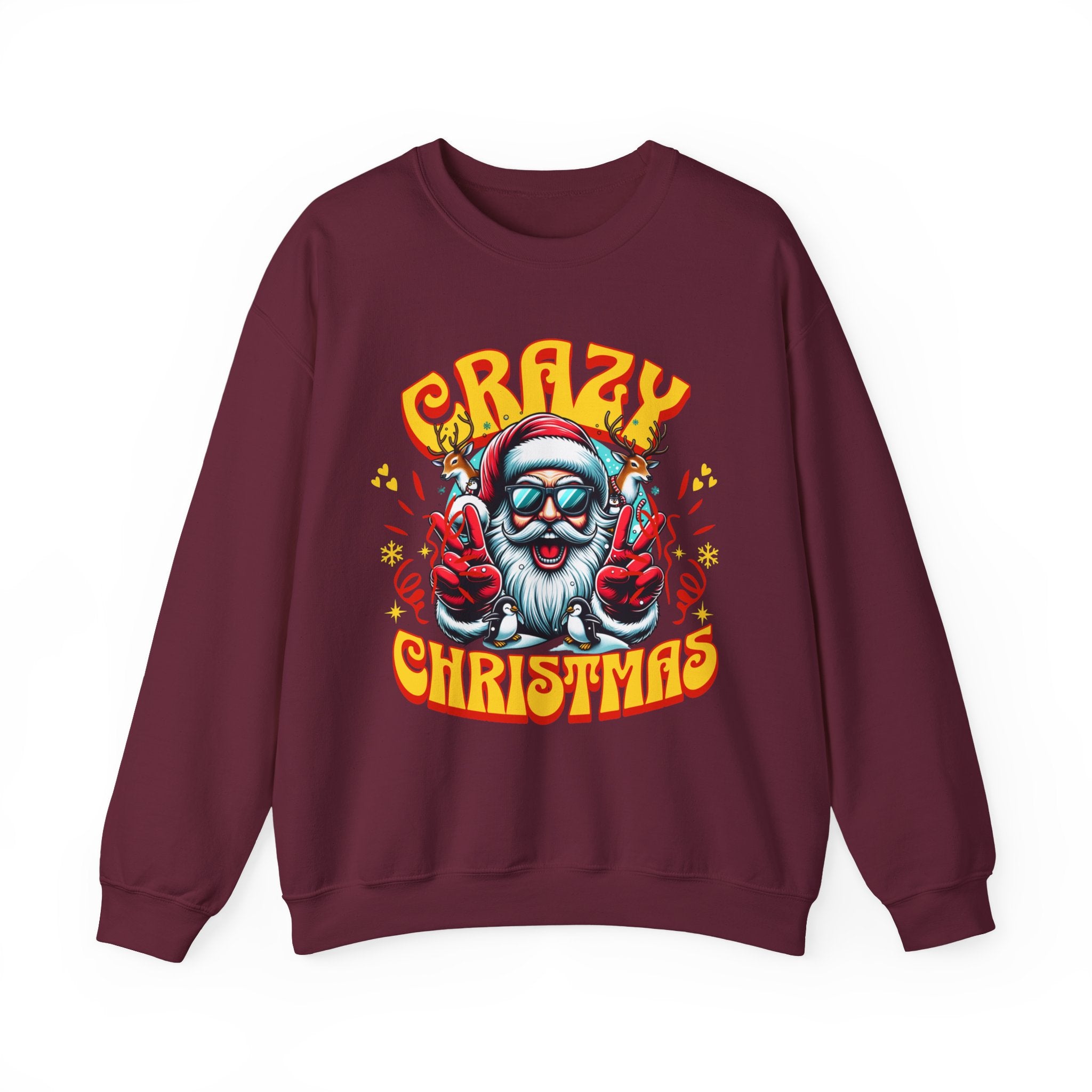 Crazy Christmas Unisex Crewneck Sweatshirt