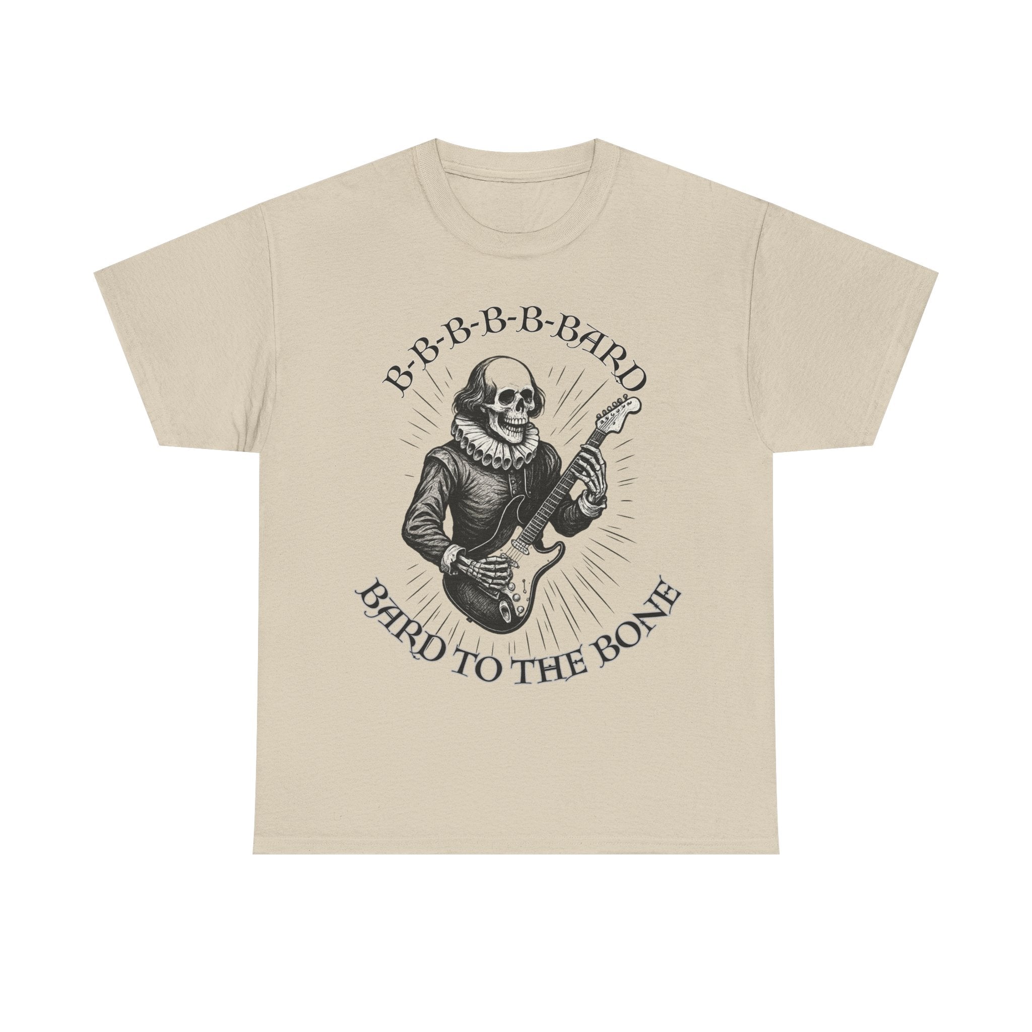 Rock-Inspired Unisex Tee, Skellie Guitarist Shirt, Music Lover Apparel, Halloween Costume Tee, Unique Gift for Musicians