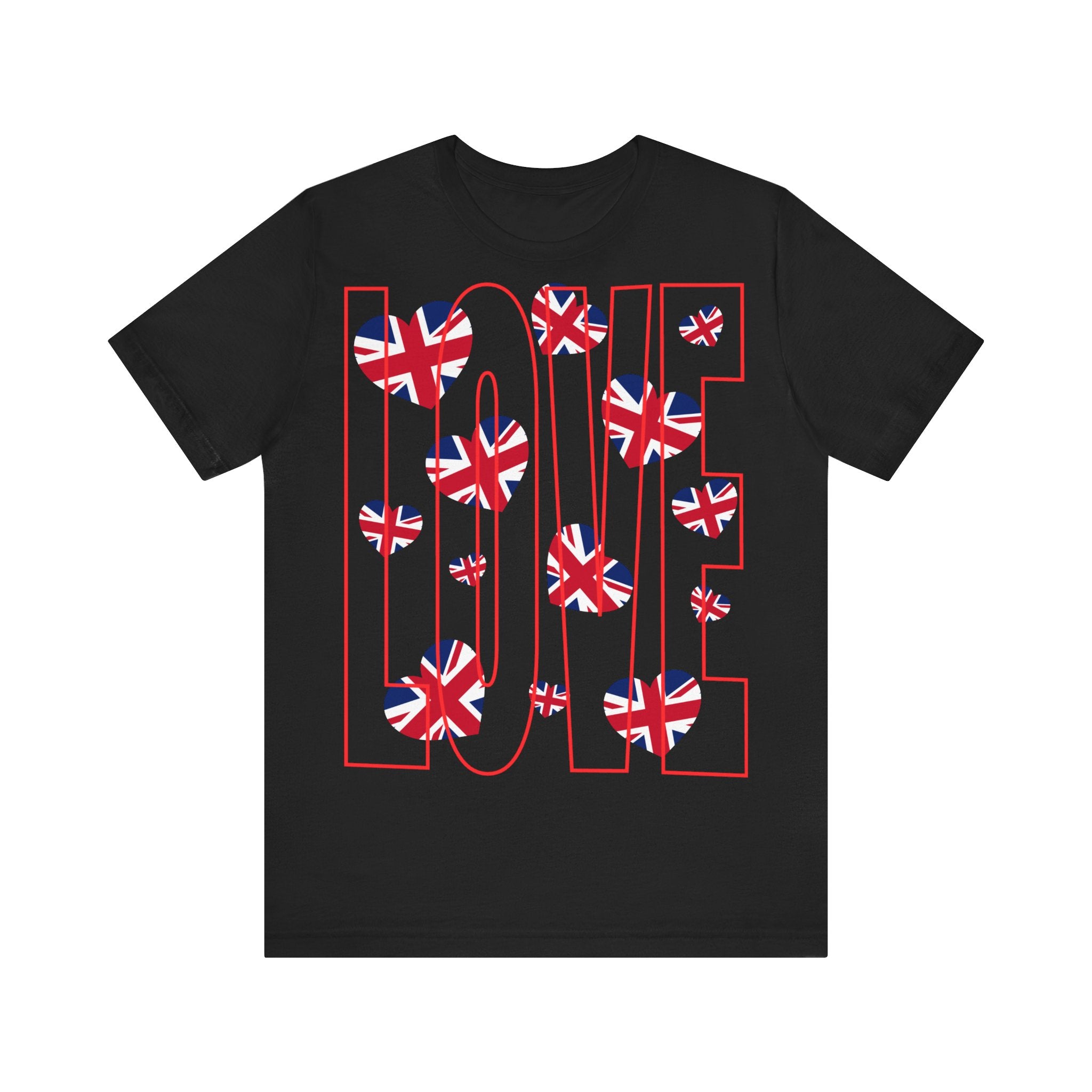 Love of Britain  Unisex Tee  , Casual Outings, British Pride, Gifts, Love UK