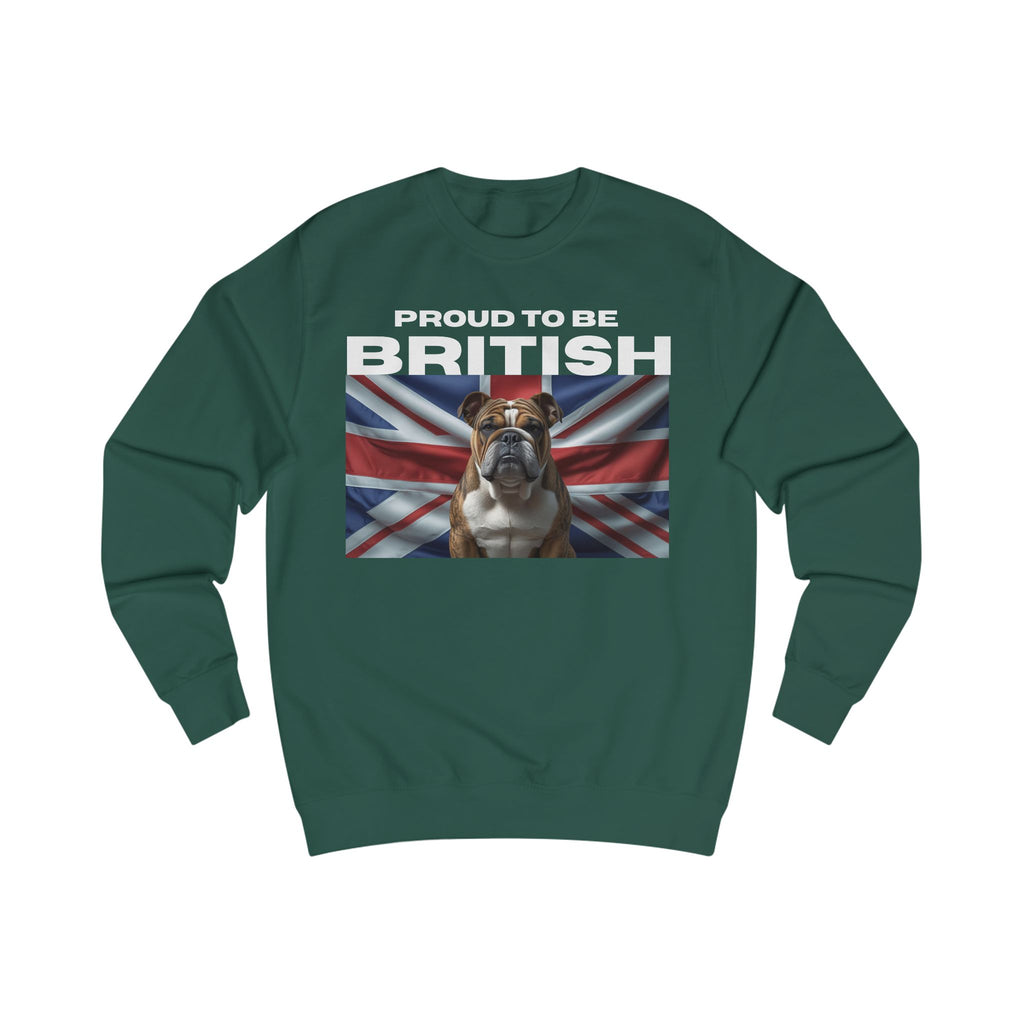 British Bulldog Sweatshirt, Cozy Unisex Sweatshirt, Dog Lover Gift, Casual Wear, Perfect for Pet Owners, Ideal for Everyday Style