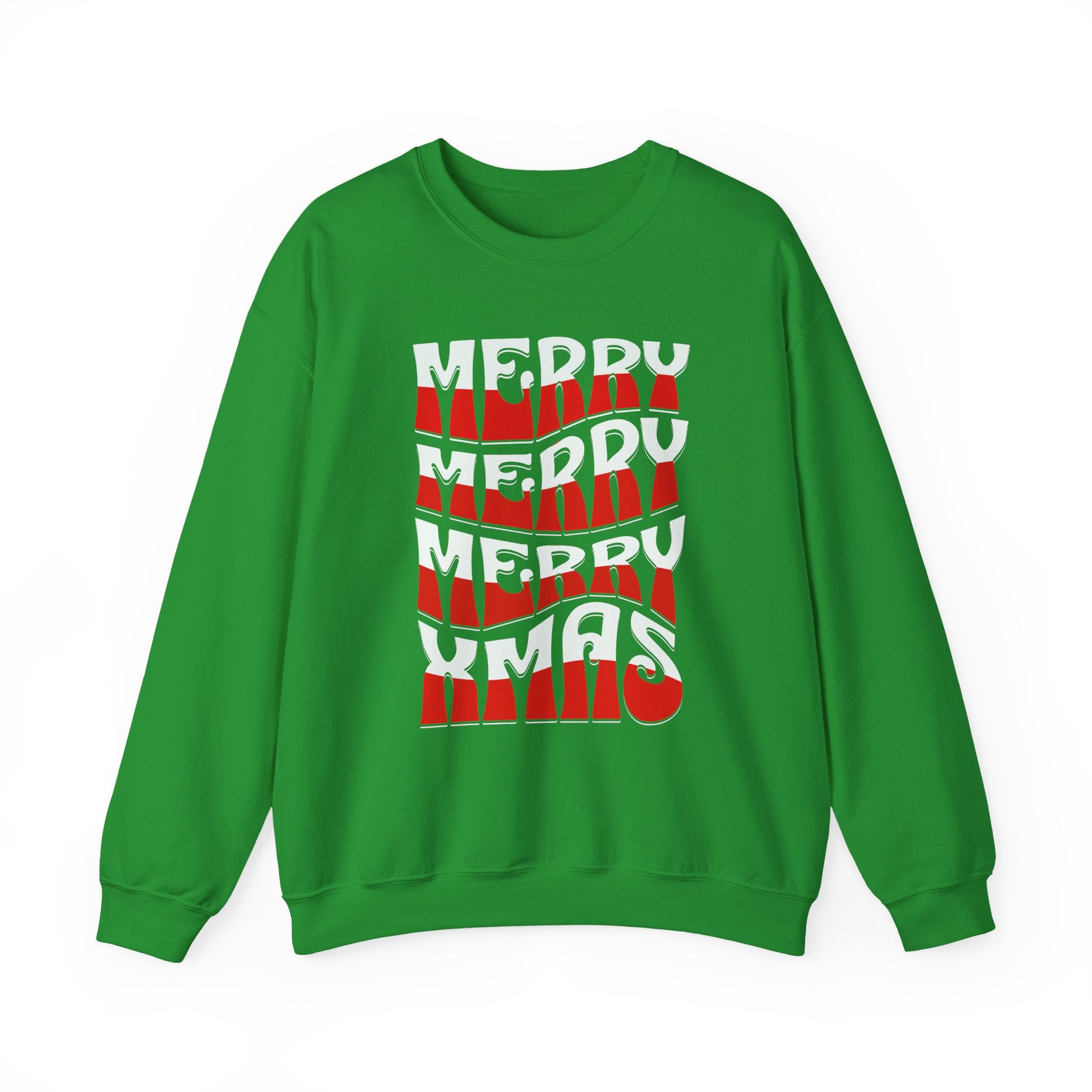 Merry Xmas Stacked Crewneck Sweatshirt