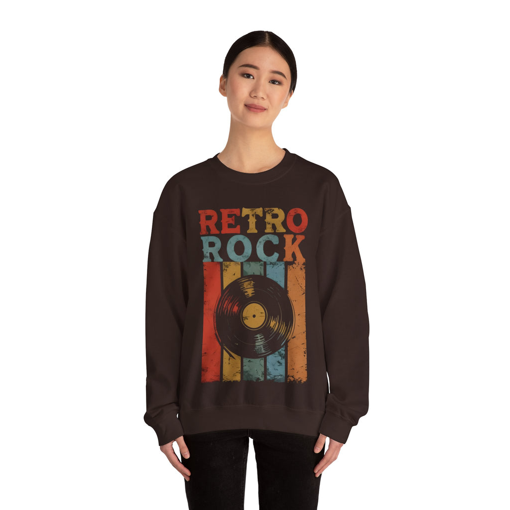 Retro Rock Unisex Crewneck Sweatshirt - Vintage Music Vibes