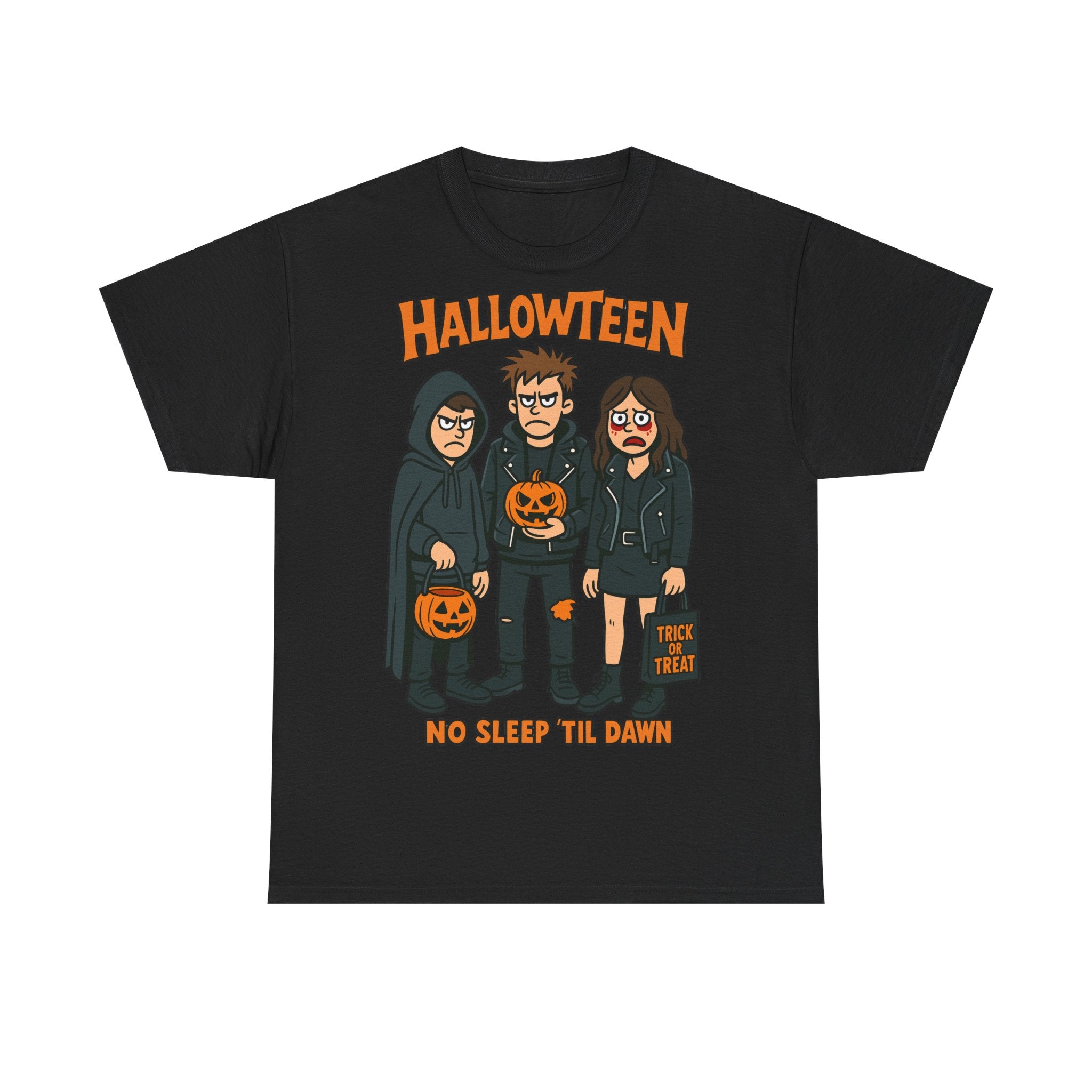 Halloween Themed Unisex Heavy Cotton Tee - Spooky Graphic Shirt, Trick or Treat, Party Wear, Gift for Halloween Lovers
