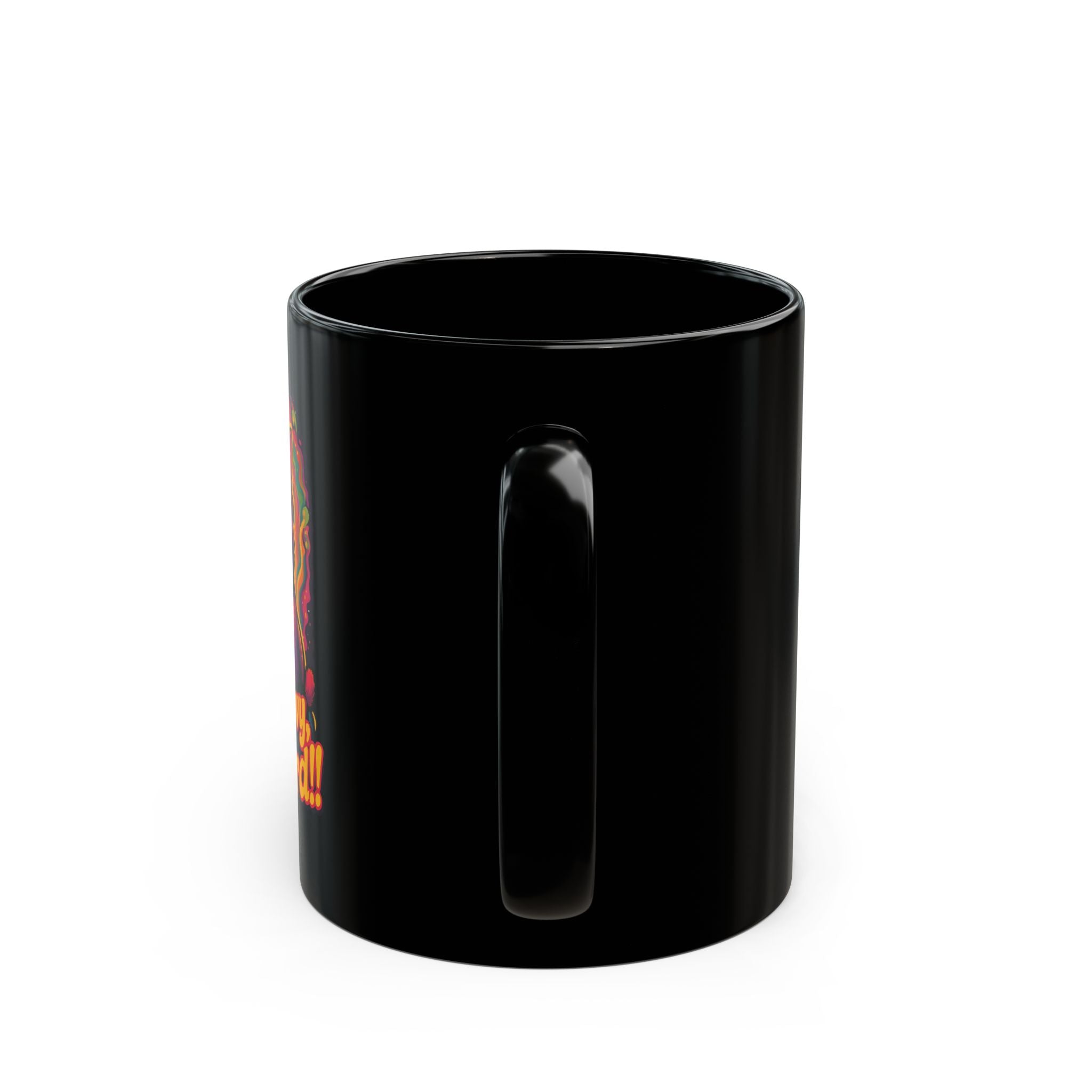 Groovy Cat Mug - Stay Groovy, Stay Weird! - Fun Black Coffee Cup for Cat Lovers, Gifts, Home Decor, Kitchen Essentials