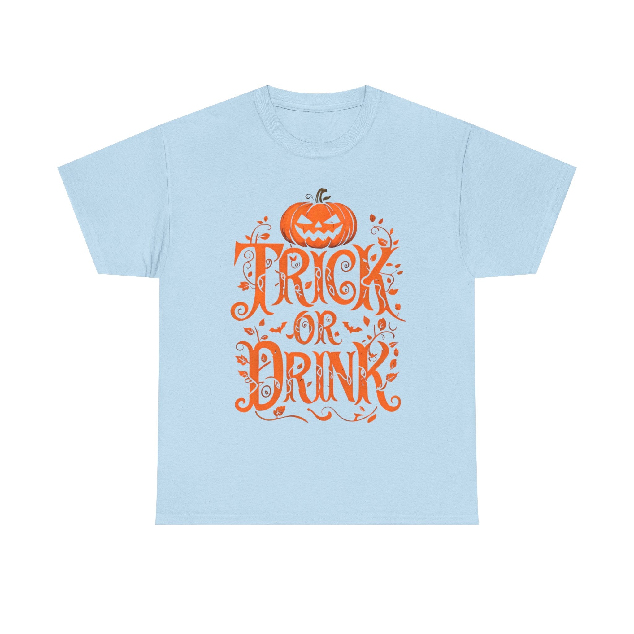 Halloween Trick or Drink Tee, Unisex Party Shirt, Fall Festival Apparel, Spooky Season Clothing, Autumn Celebration Top