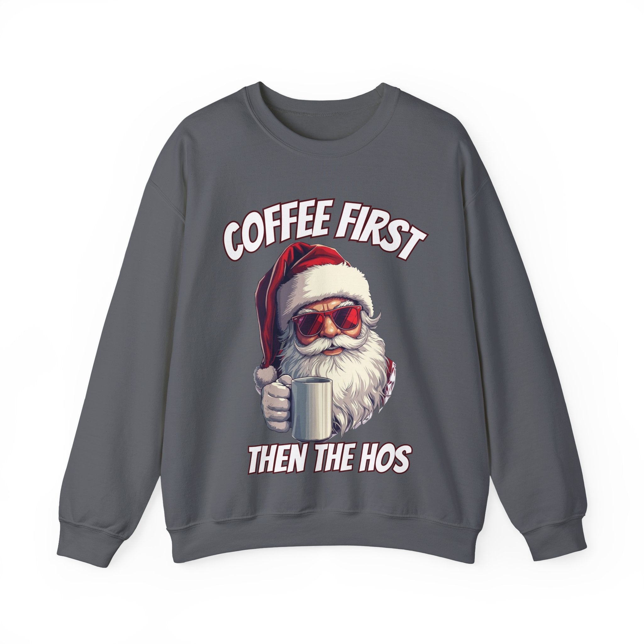 Santa Coffee First Crewneck Sweatshirt