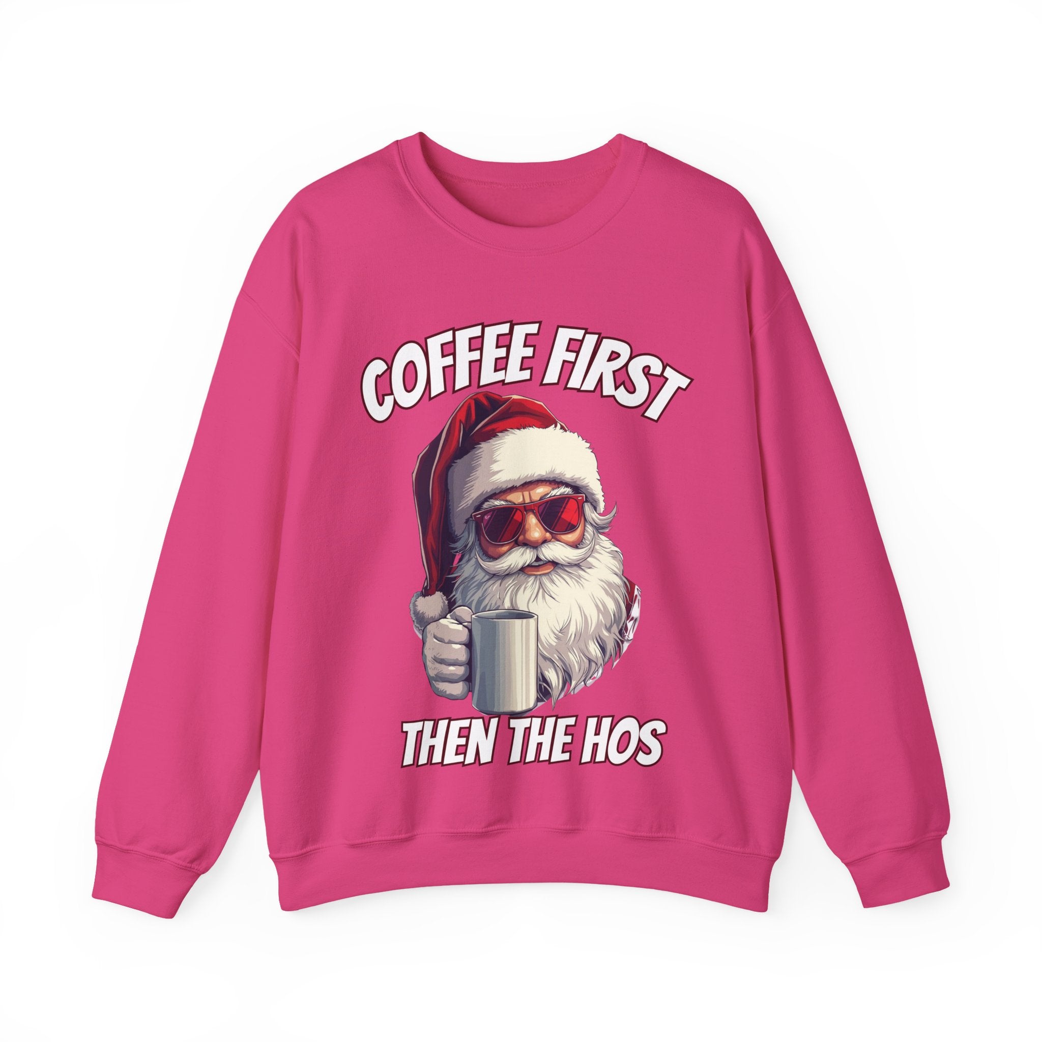Santa Coffee First Crewneck Sweatshirt