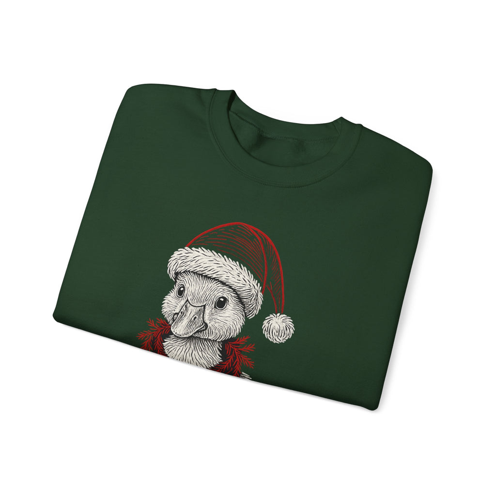 Festive Holiday Crewneck Sweatshirt, Cute Animal Sweater, Christmas Gift, Cozy Apparel, Unisex Fleece Top, Seasonal Fashion