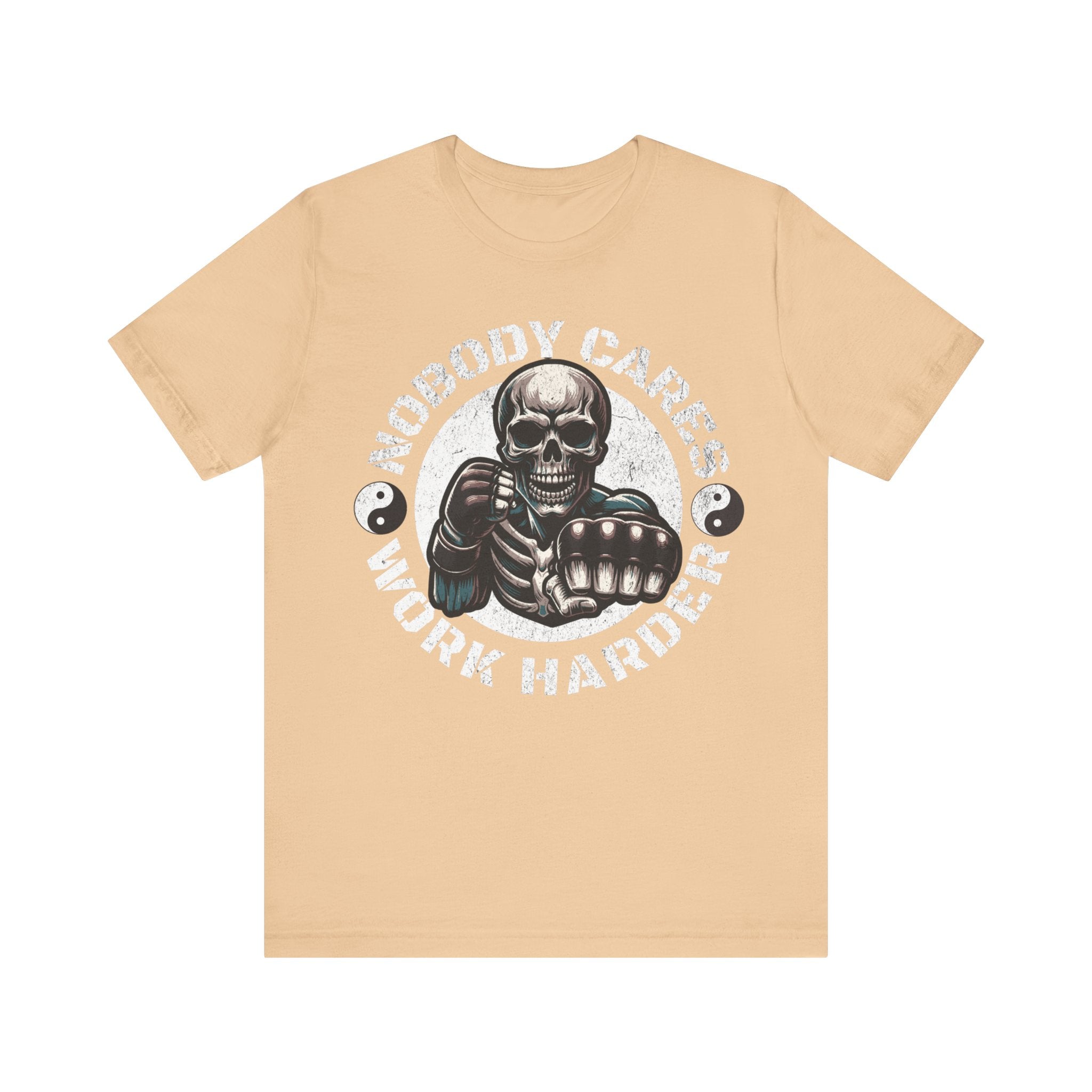 Nobody Cares Work Harder Skull T-Shirt