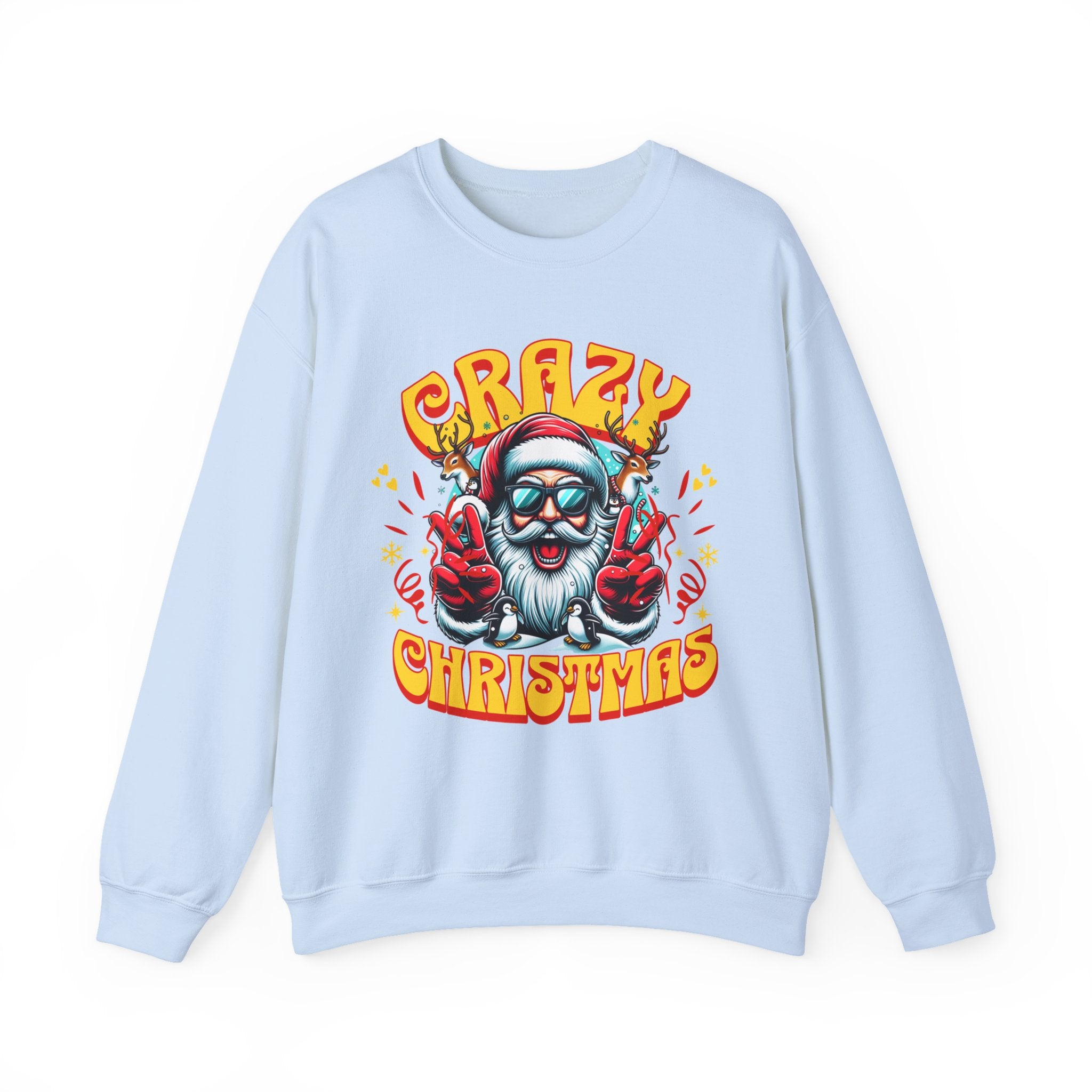 Crazy Christmas Unisex Crewneck Sweatshirt