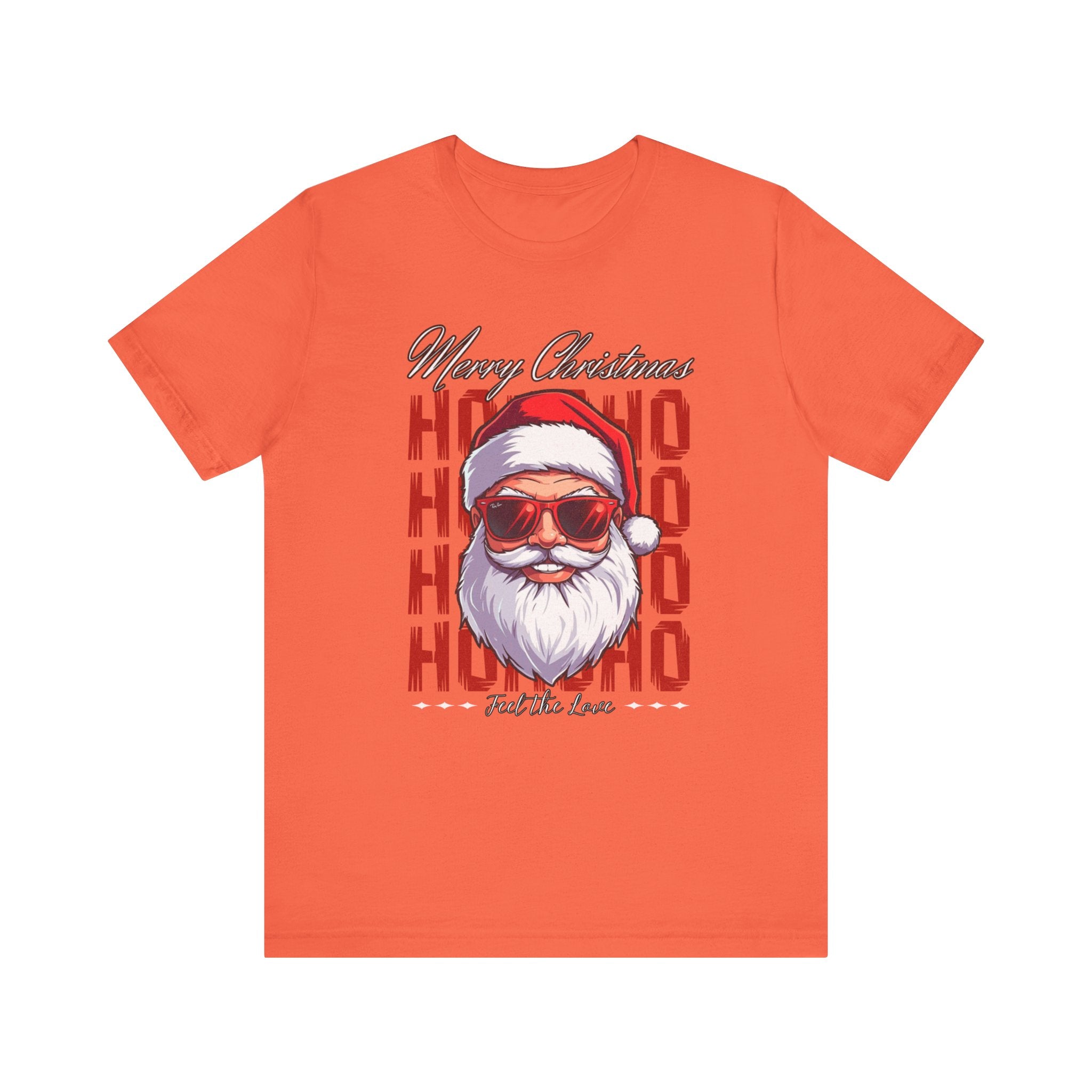 Ho Ho Ho Santa Sunglasses Christmas Tee — "Merry Christmas" Graphic Shirt