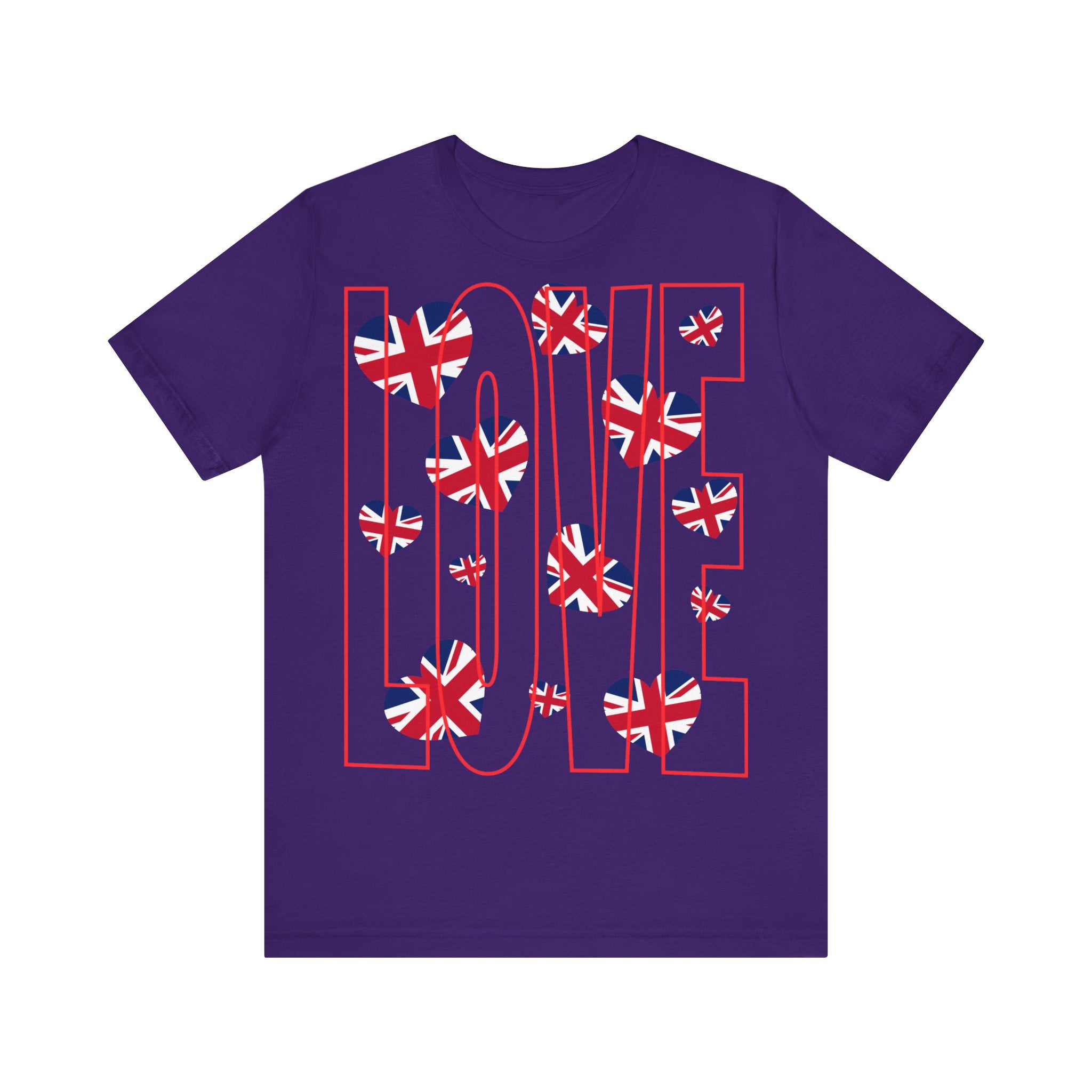 Love of Britain  Unisex Tee  , Casual Outings, British Pride, Gifts, Love UK