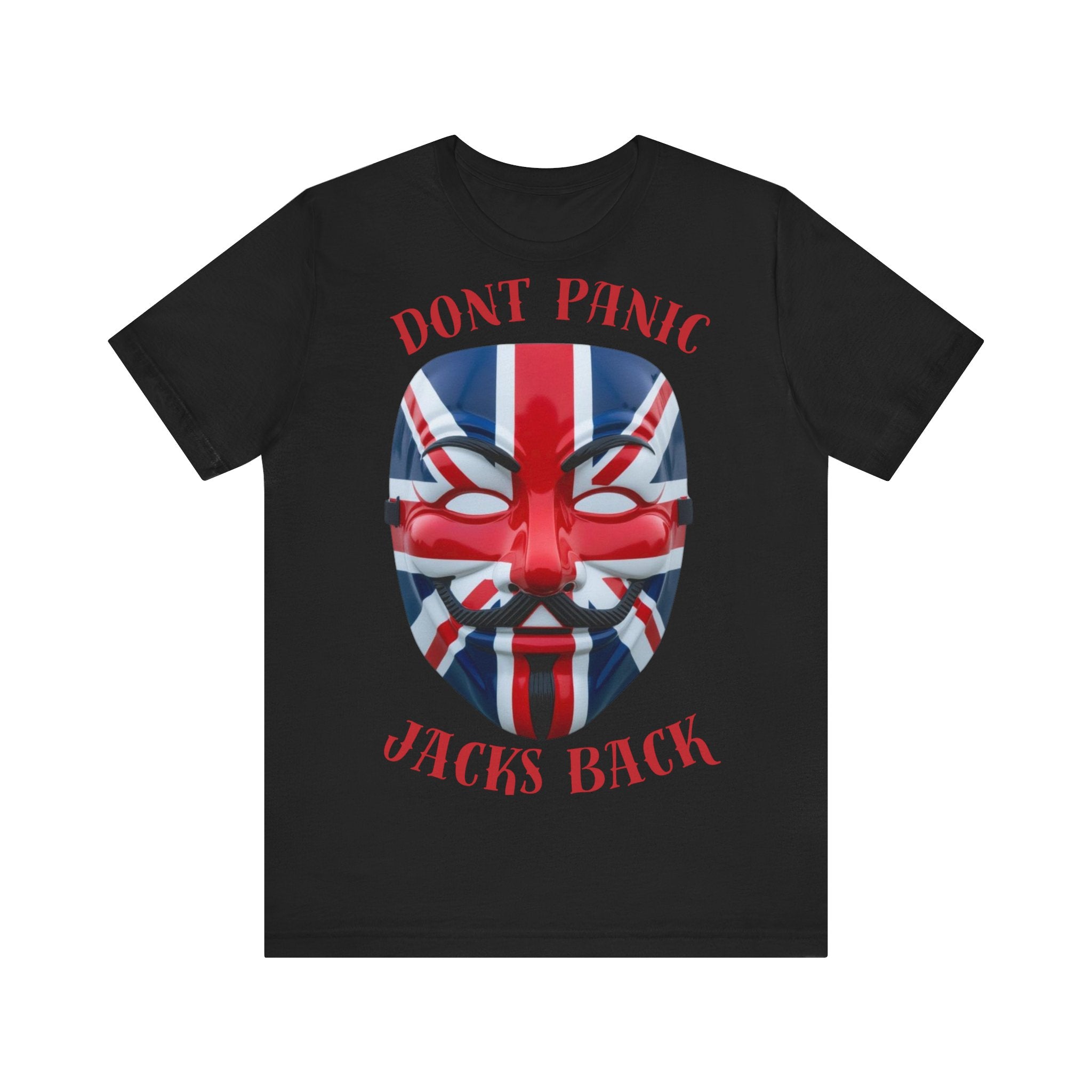 Union Jack Themed Tee: Don't Panic, Jacks Back, British Pride Shirt, Unisex Graphic Tee, Casual Wear, Gift for England Fans