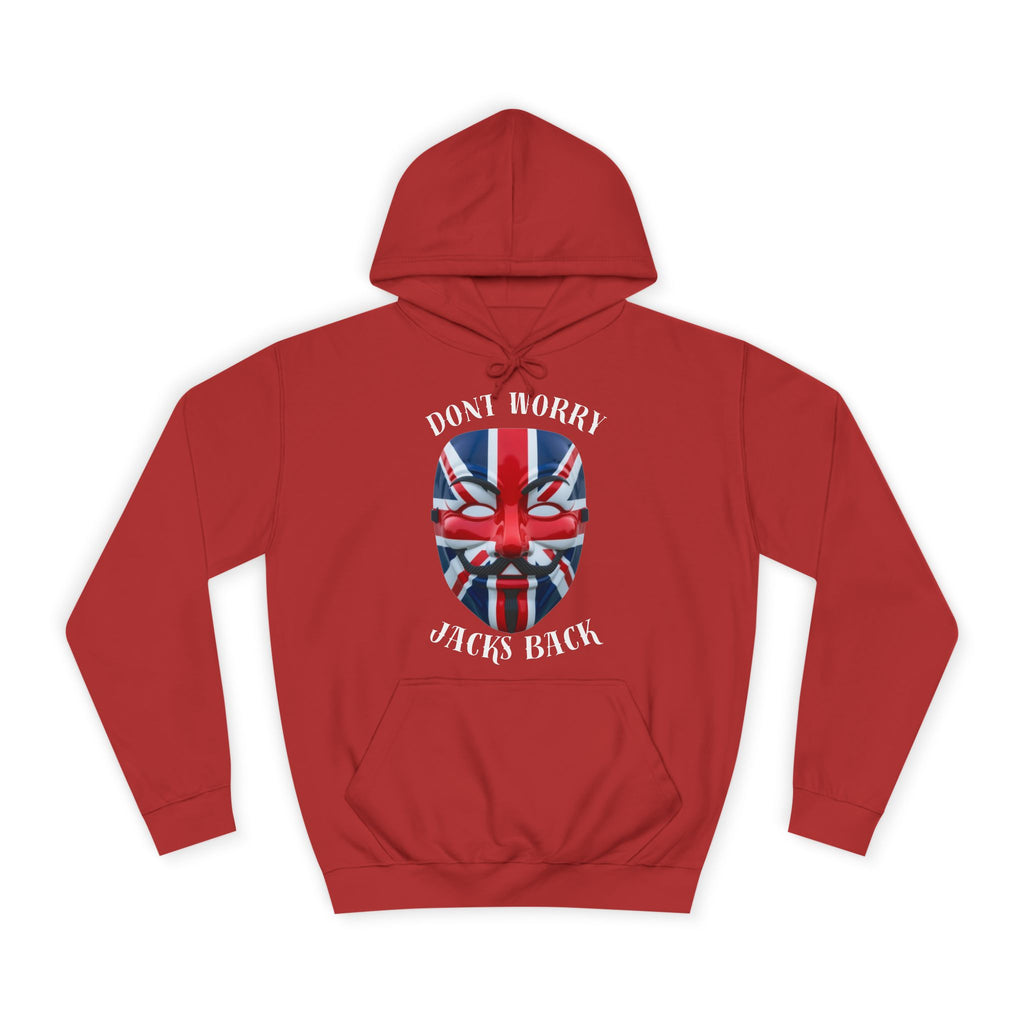 Stylish Unisex College Hoodie - Don't Worry, Jack's Back Design, Cozy Sweatshirt, Perfect Gift for Students, Casual Wear, College [...]