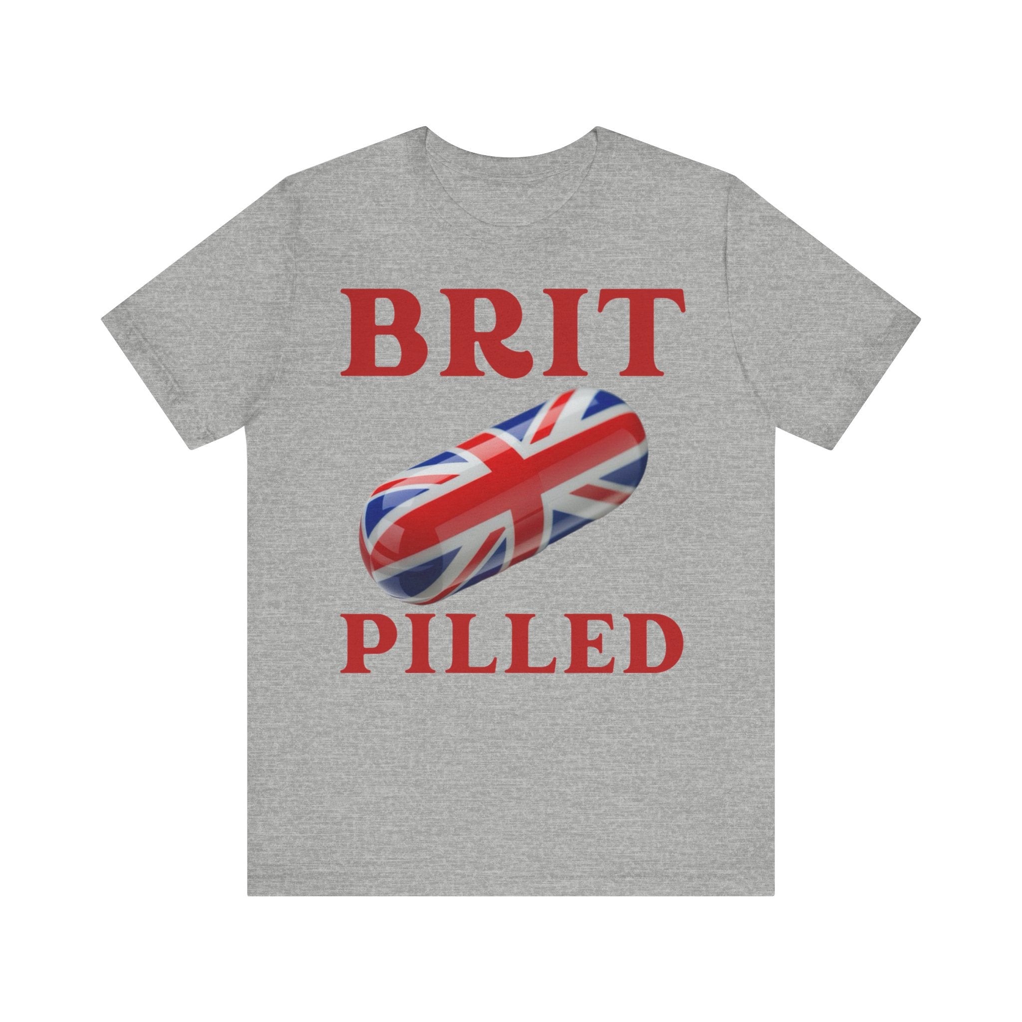 Brit-Pilled Unisex Short Sleeve Tee - Fun Graphic Top for Casual Wear, Gift for Trendsetters, Unique British Style, Cool Everyday [...]