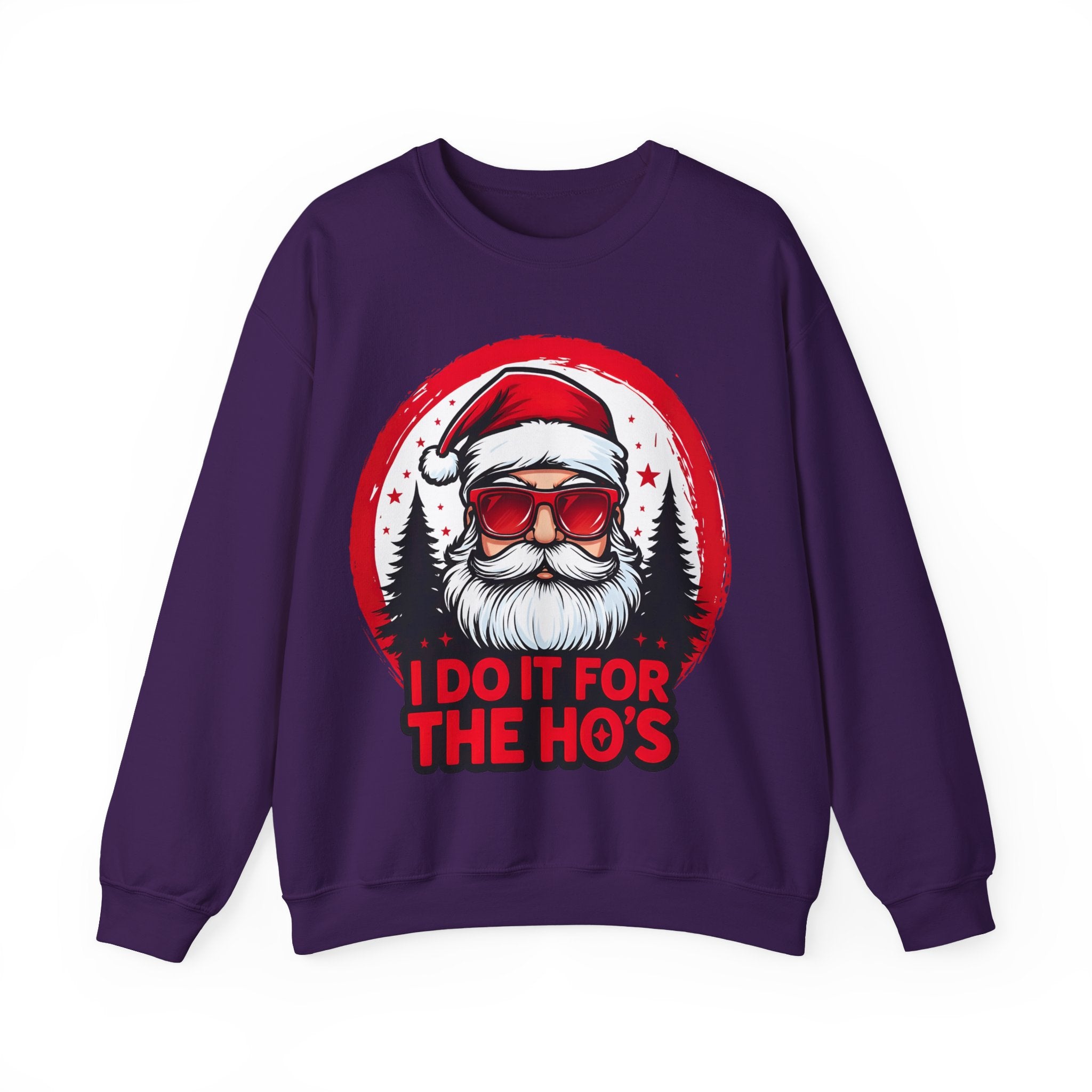 Festive Santa Sweatshirt - "I Do It For The Ho's"