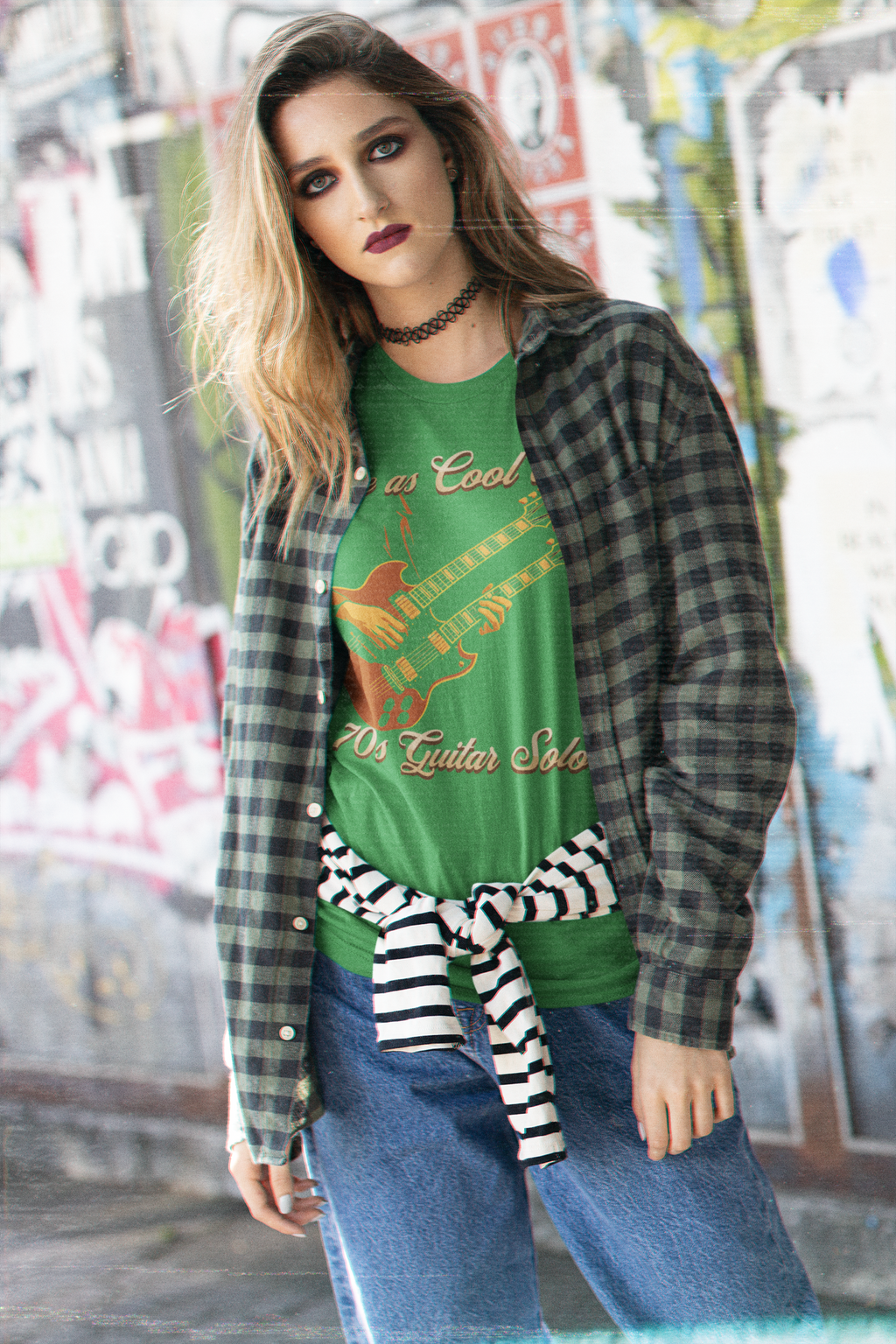 Retro Guitar Solo Tee - 'Be as Cool as a 70s Guitar Solo' Unisex Jersey Short Sleeve