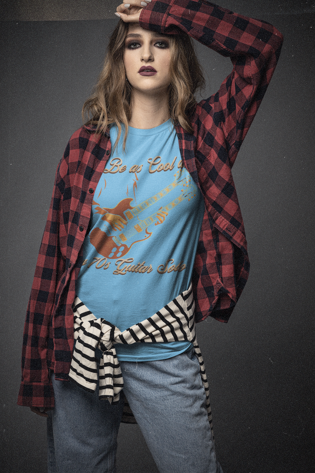 Retro Guitar Solo Tee - 'Be as Cool as a 70s Guitar Solo' Unisex Jersey Short Sleeve