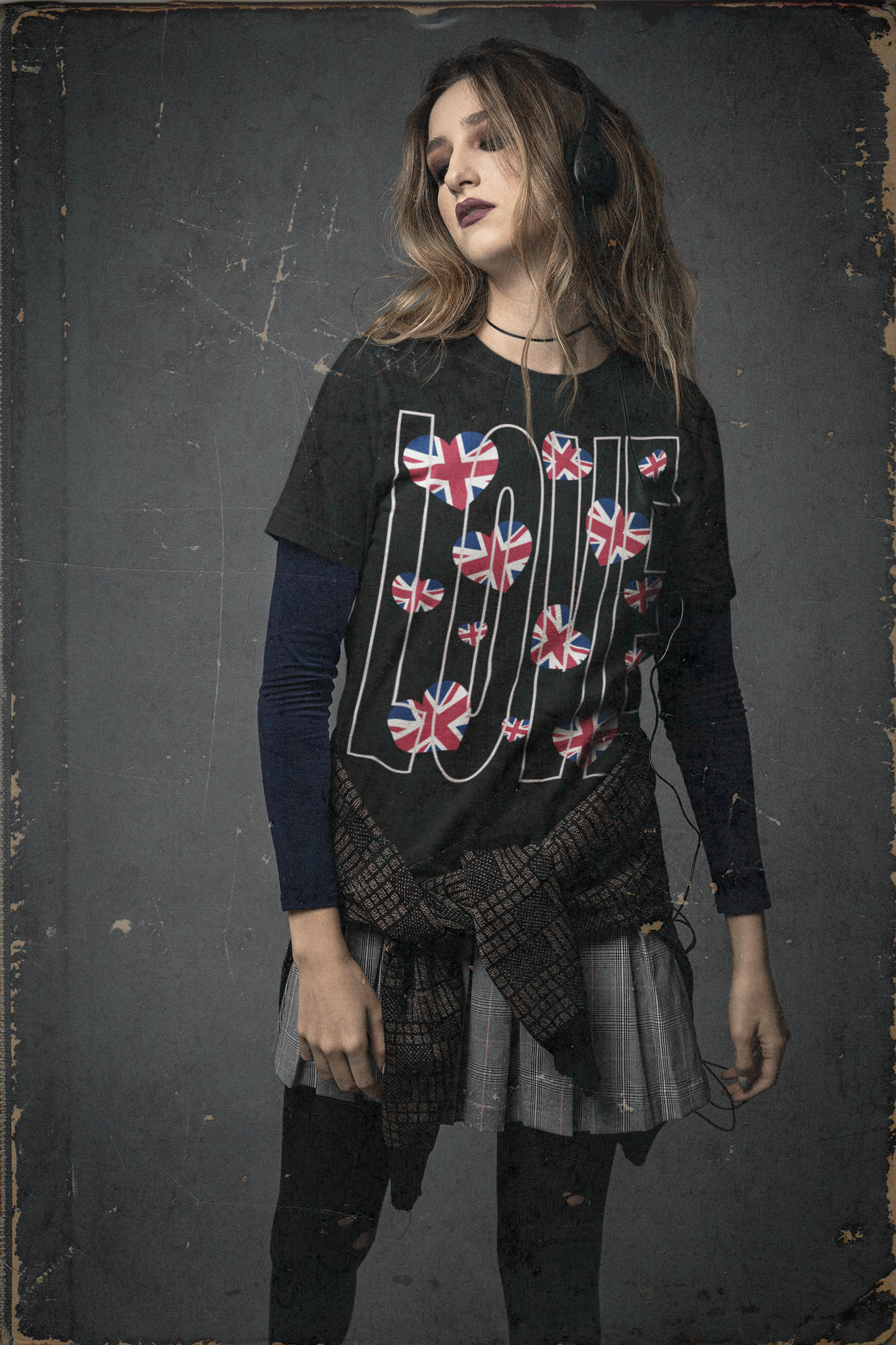 Patriotic Love in Union - Union Jack Hearts Unisex Jersey Tee, Love Shirt, Graphic Tee, Casual Wear, British Flag