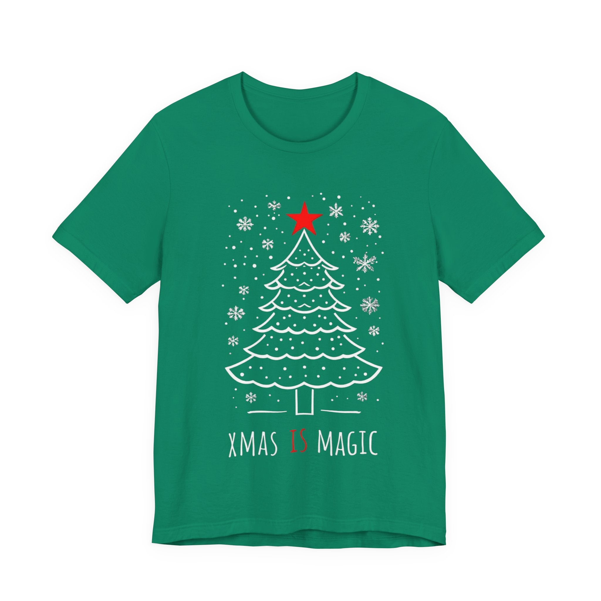 Xmas Is Magic T-Shirt — Festive Christmas Tree Holiday Tee