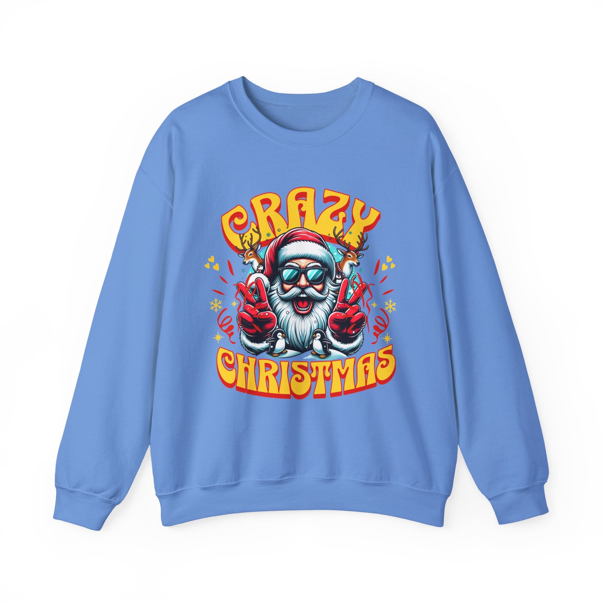 Crazy Christmas Unisex Crewneck Sweatshirt