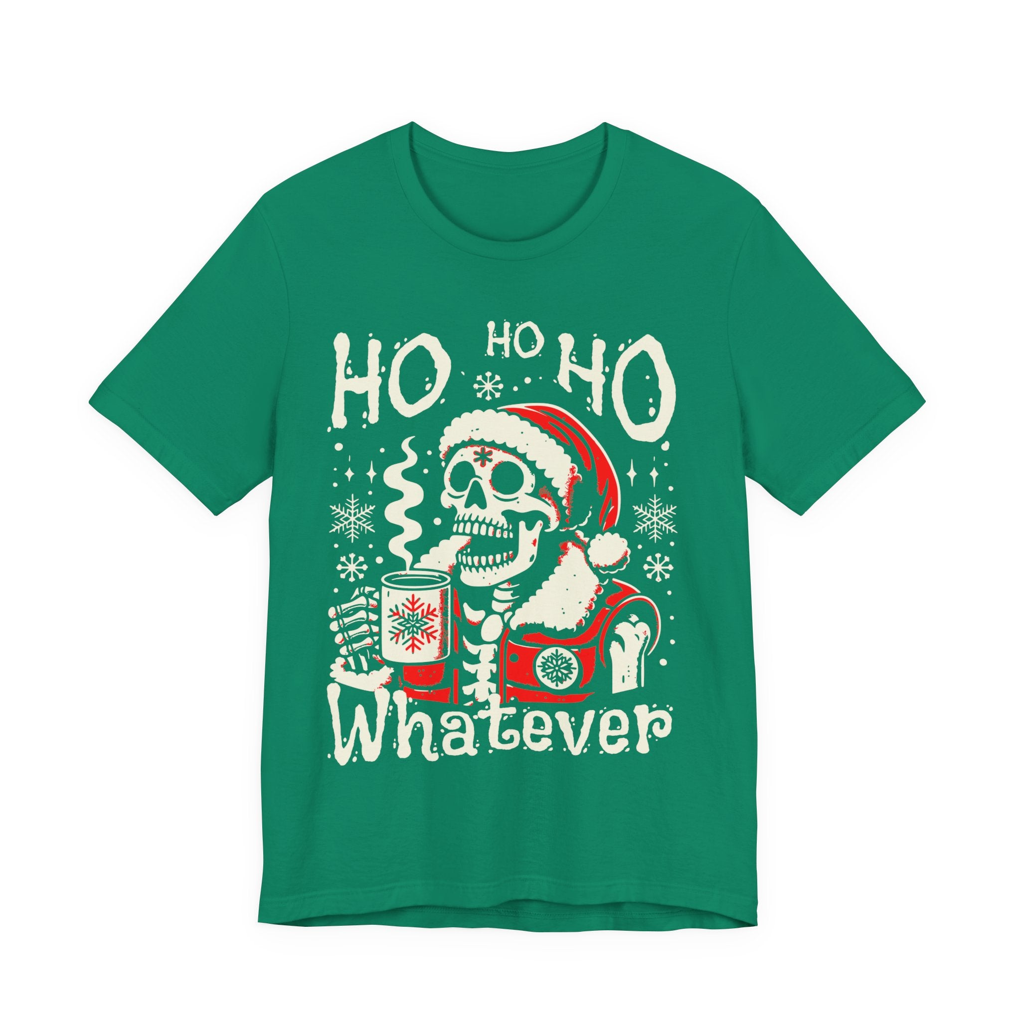 Skull Santa 'Ho Ho Whatever' Christmas Tee