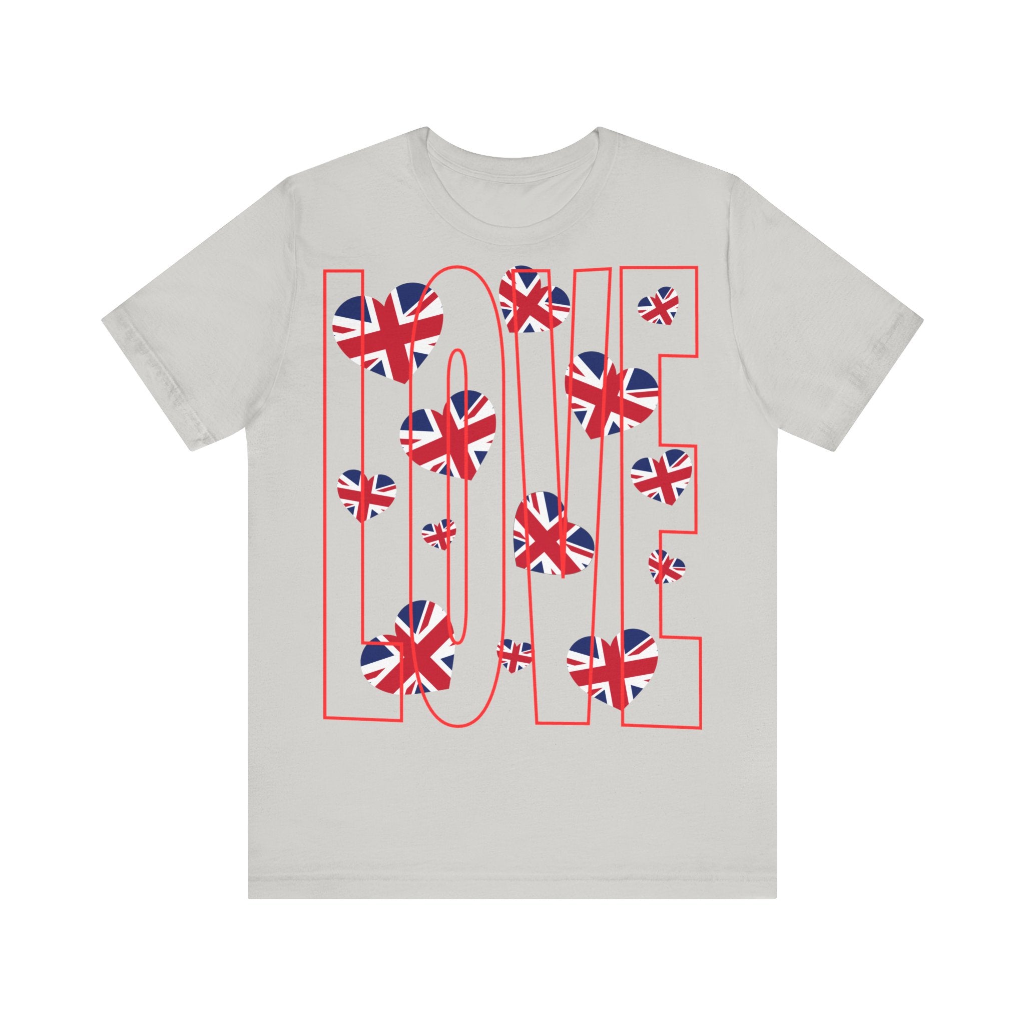 Love of Britain  Unisex Tee  , Casual Outings, British Pride, Gifts, Love UK
