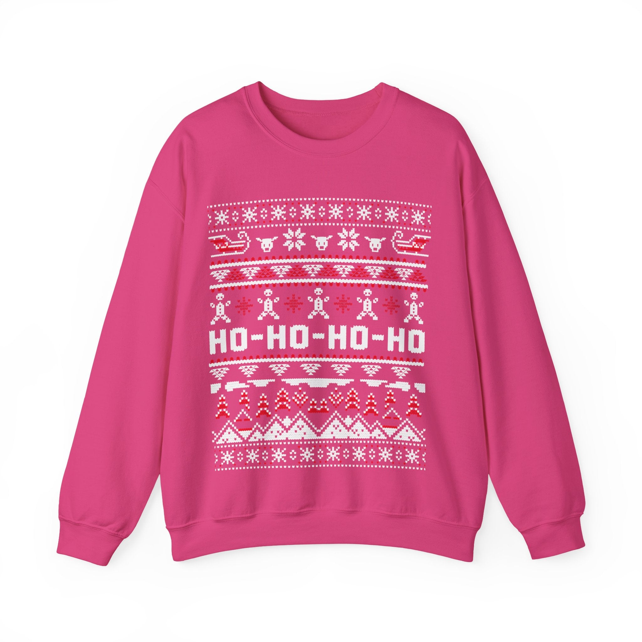 Christmas Ho-Ho-Ho Crewneck Sweatshirt — Festive Ugly Sweater Style