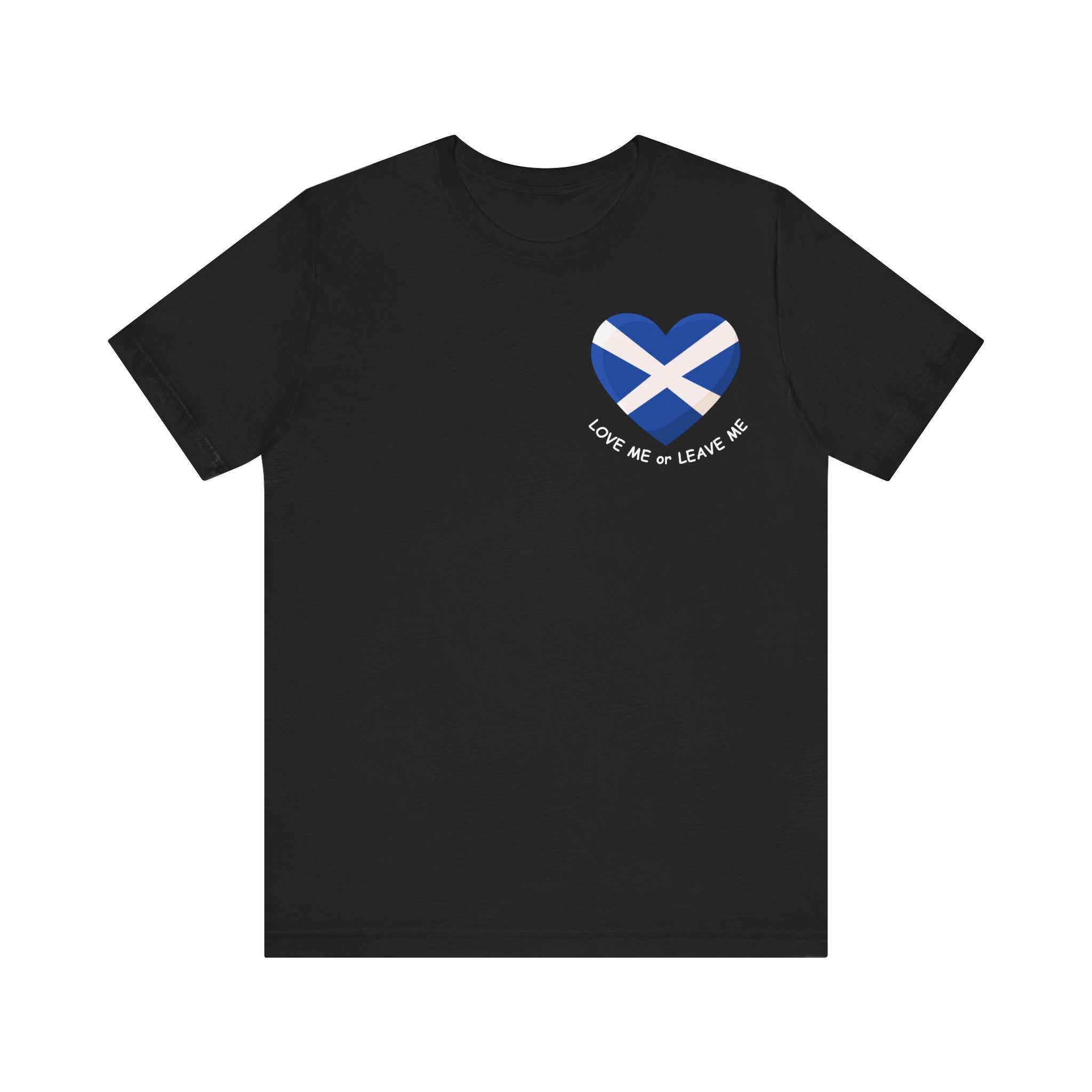 Scotland Love Graphic Tee | Unisex Jersey Short Sleeve Shirt, Casual Wear, Travel Gift, Scottish Pride, Heart Design