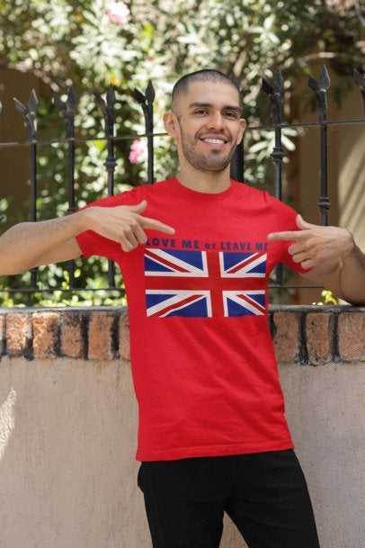 Union Jack Love Me or Leave Me Tee - Casual British Graphic Shirt, Gift for London Lovers, Independence Day Apparel, Travel T-Shirt, [...]
