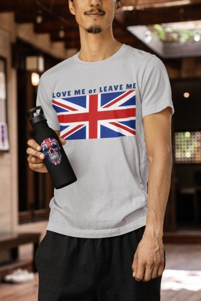 Union Jack Love Me or Leave Me Tee - Casual British Graphic Shirt, Gift for London Lovers, Independence Day Apparel, Travel T-Shirt, [...]