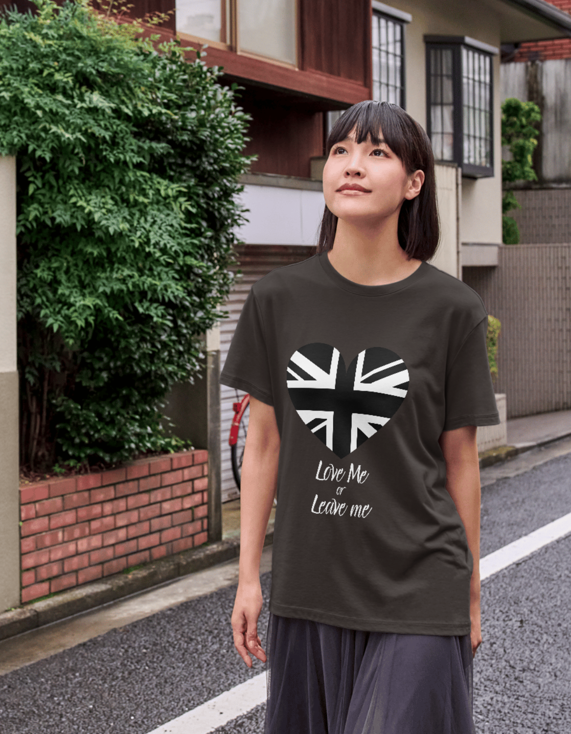 Love Me or Leave Me Heart Tee - Perfect for Casual Wear.