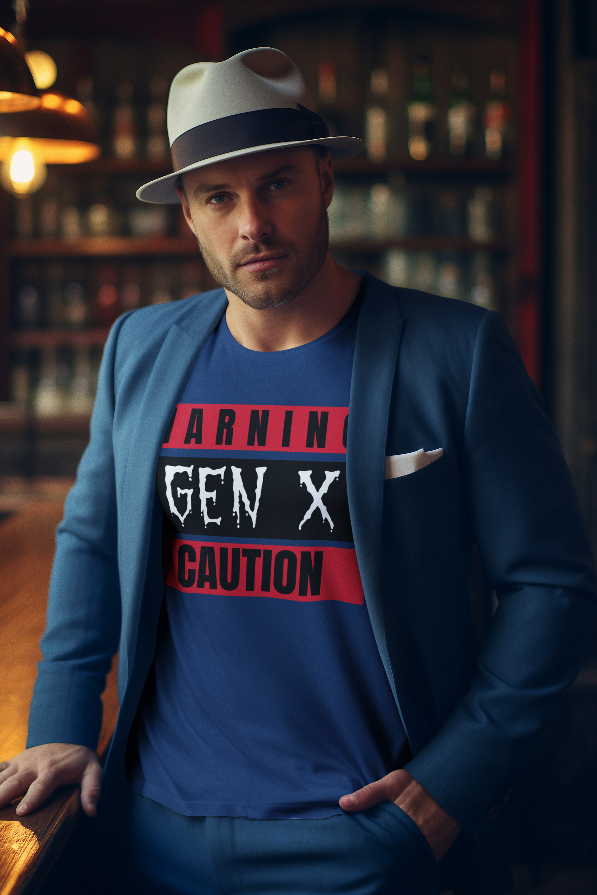 Warning Gen X Caution Tee, Unisex Jersey Tee, Vintage Style T-Shirt, Nostalgic Apparel, Gift for Gen Xers, Funny Gen X Shirt