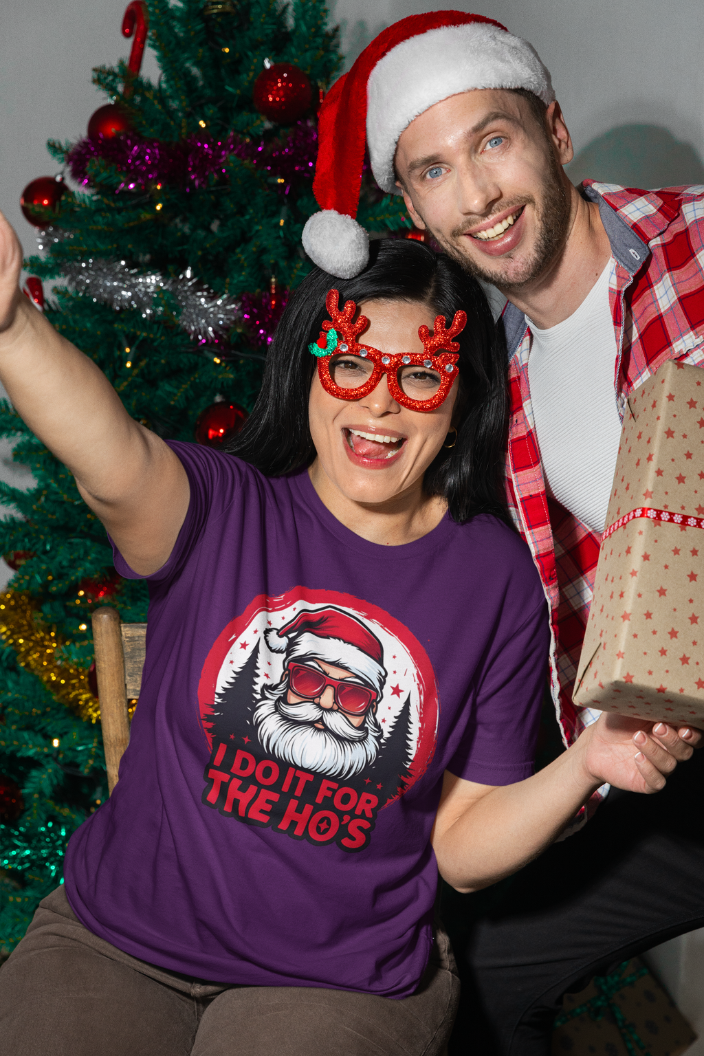 Santa I Do It For The Ho's Tee