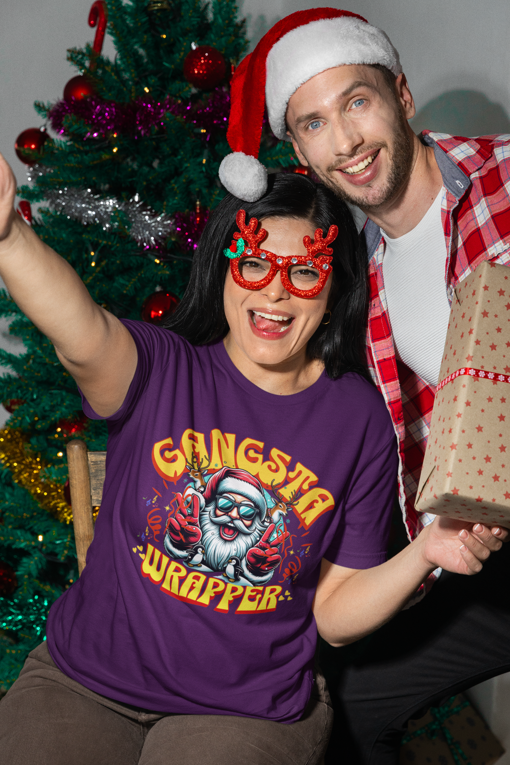 Gangsta Wrapper Tee for Holiday Cheer