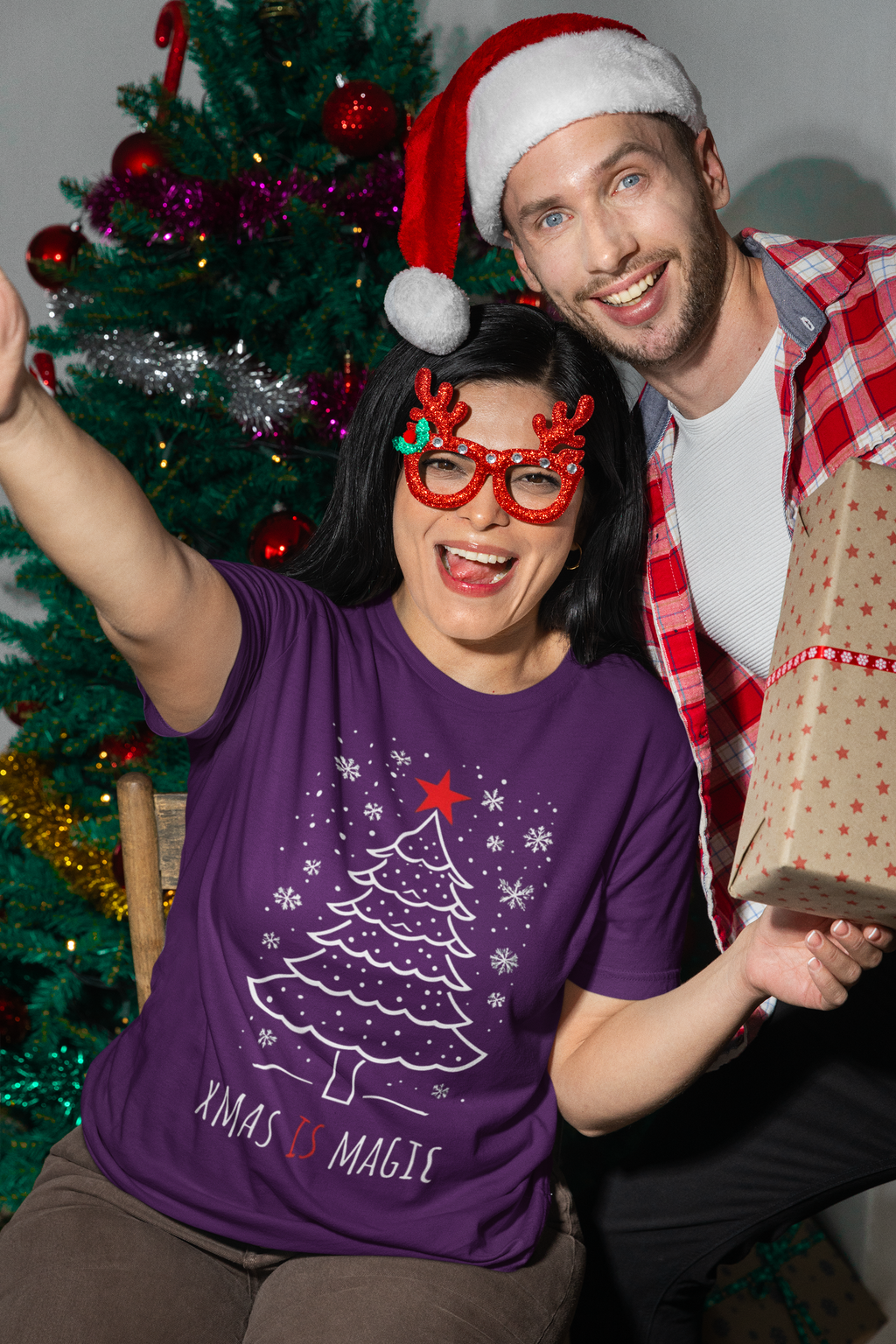 Xmas Is Magic T-Shirt — Festive Christmas Tree Holiday Tee