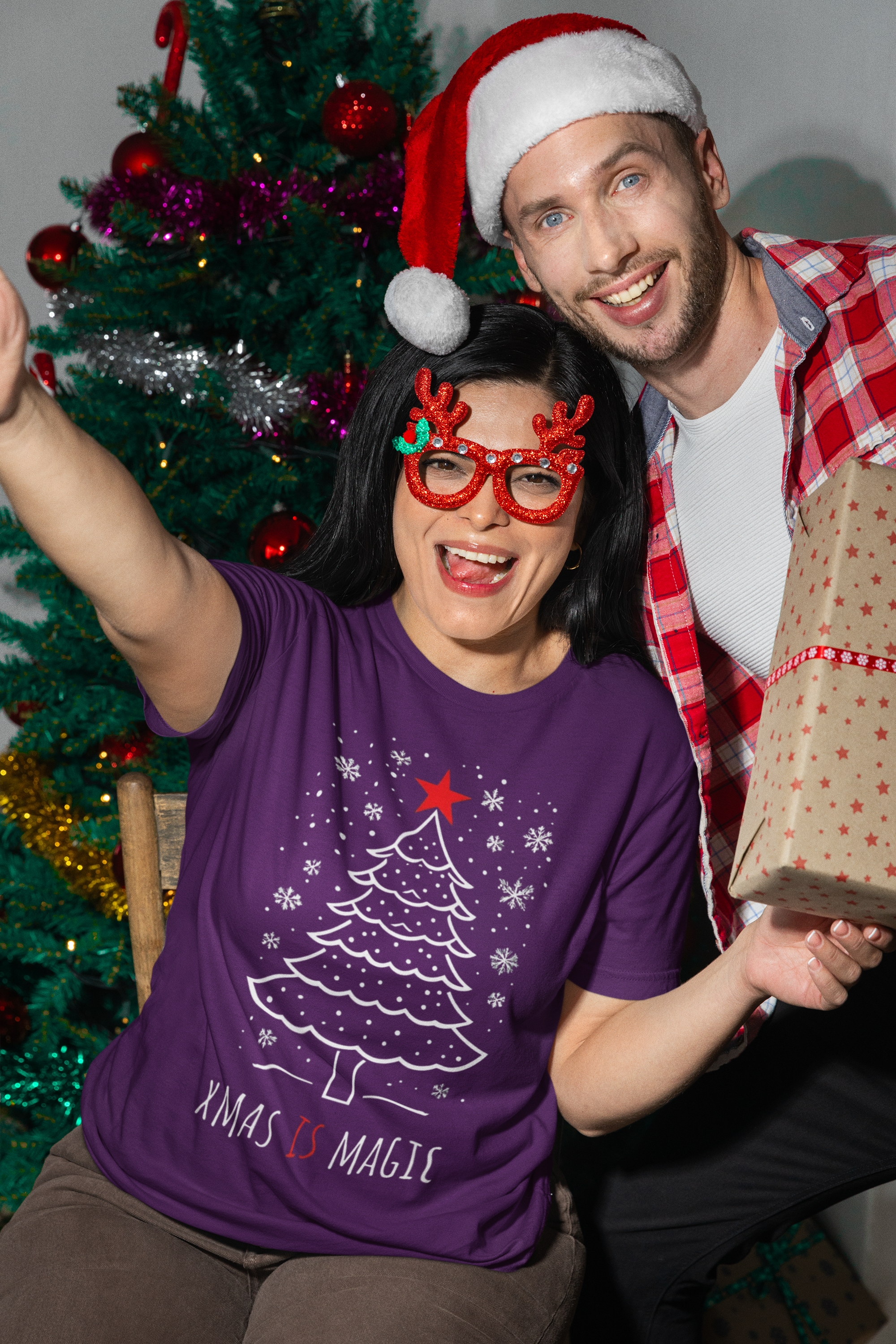 Xmas Is Magic T-Shirt — Festive Christmas Tree Holiday Tee