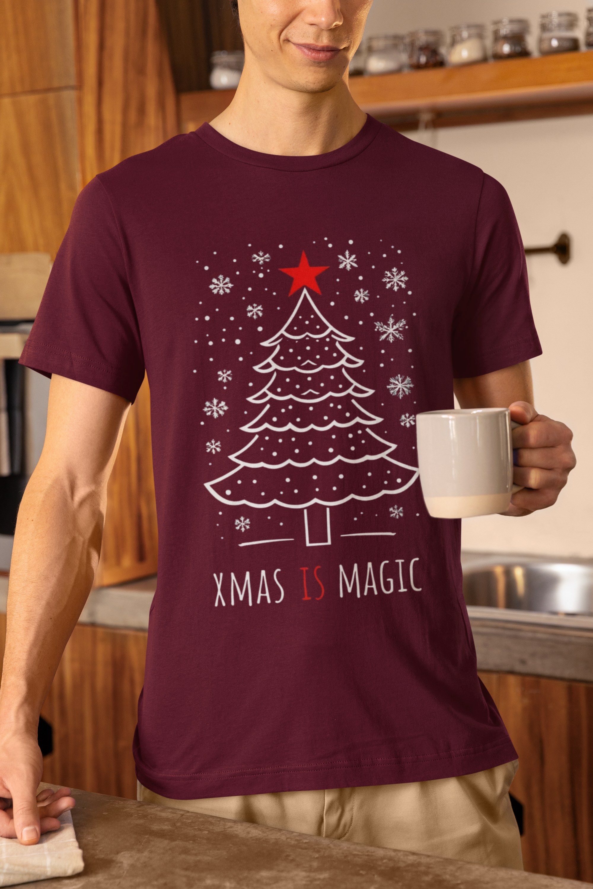 Xmas Is Magic T-Shirt — Festive Christmas Tree Holiday Tee