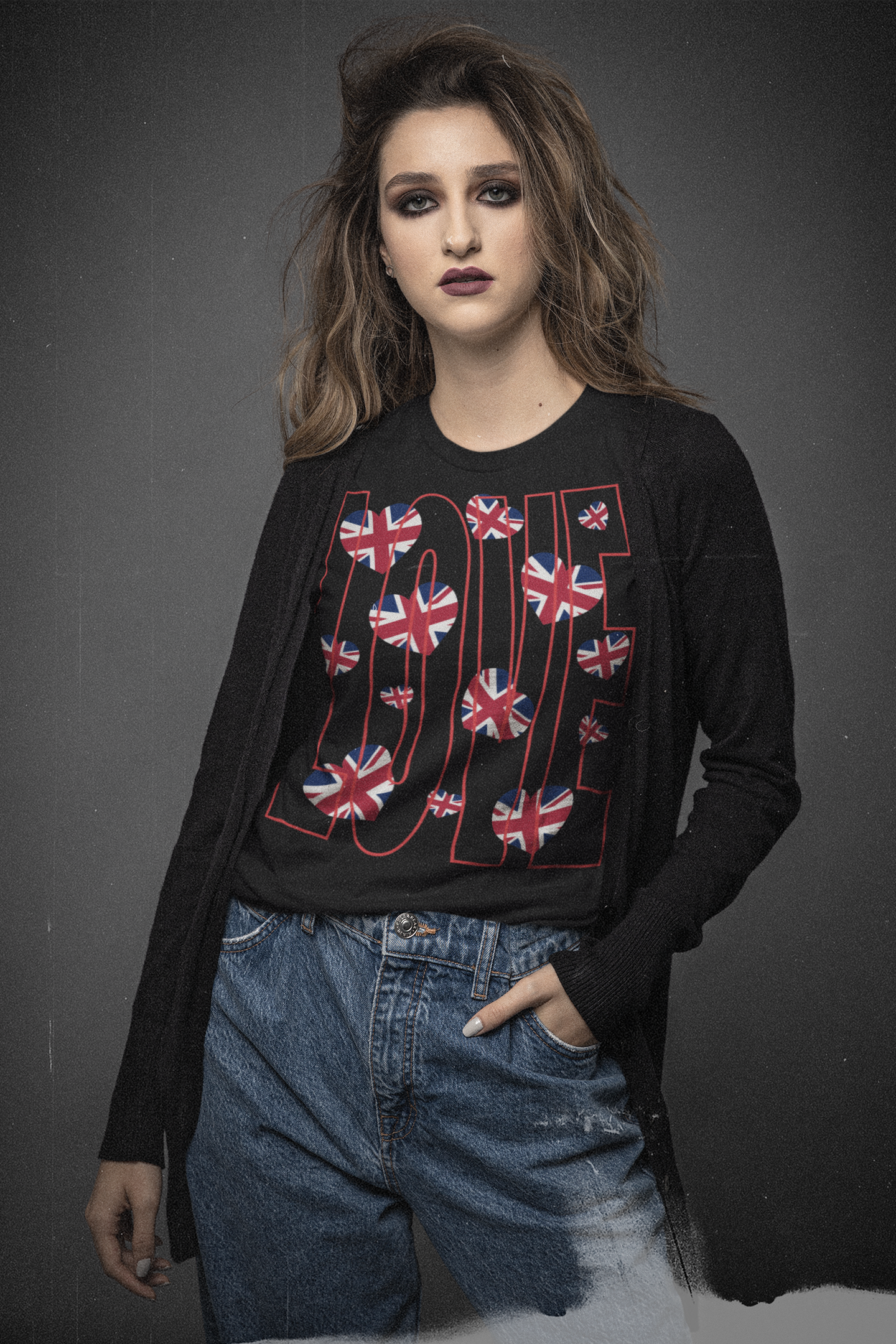 Love of Britain  Unisex Tee  , Casual Outings, British Pride, Gifts, Love UK