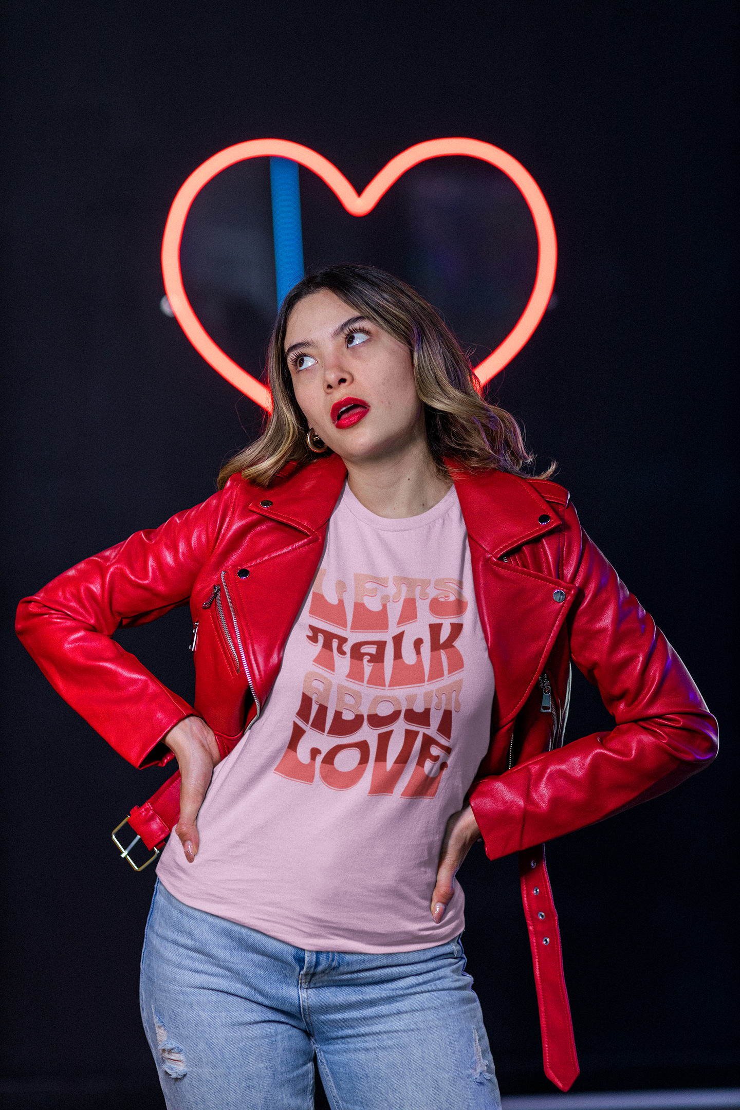 Unisex Love Message Tee - Let's Talk About Love